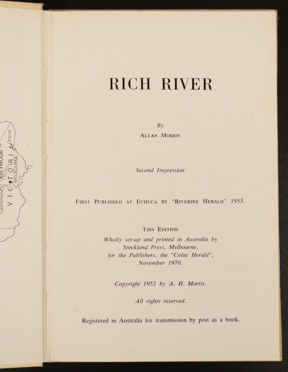 1970 Rich River by A. Morris - Murray River Australian Local History B ...
