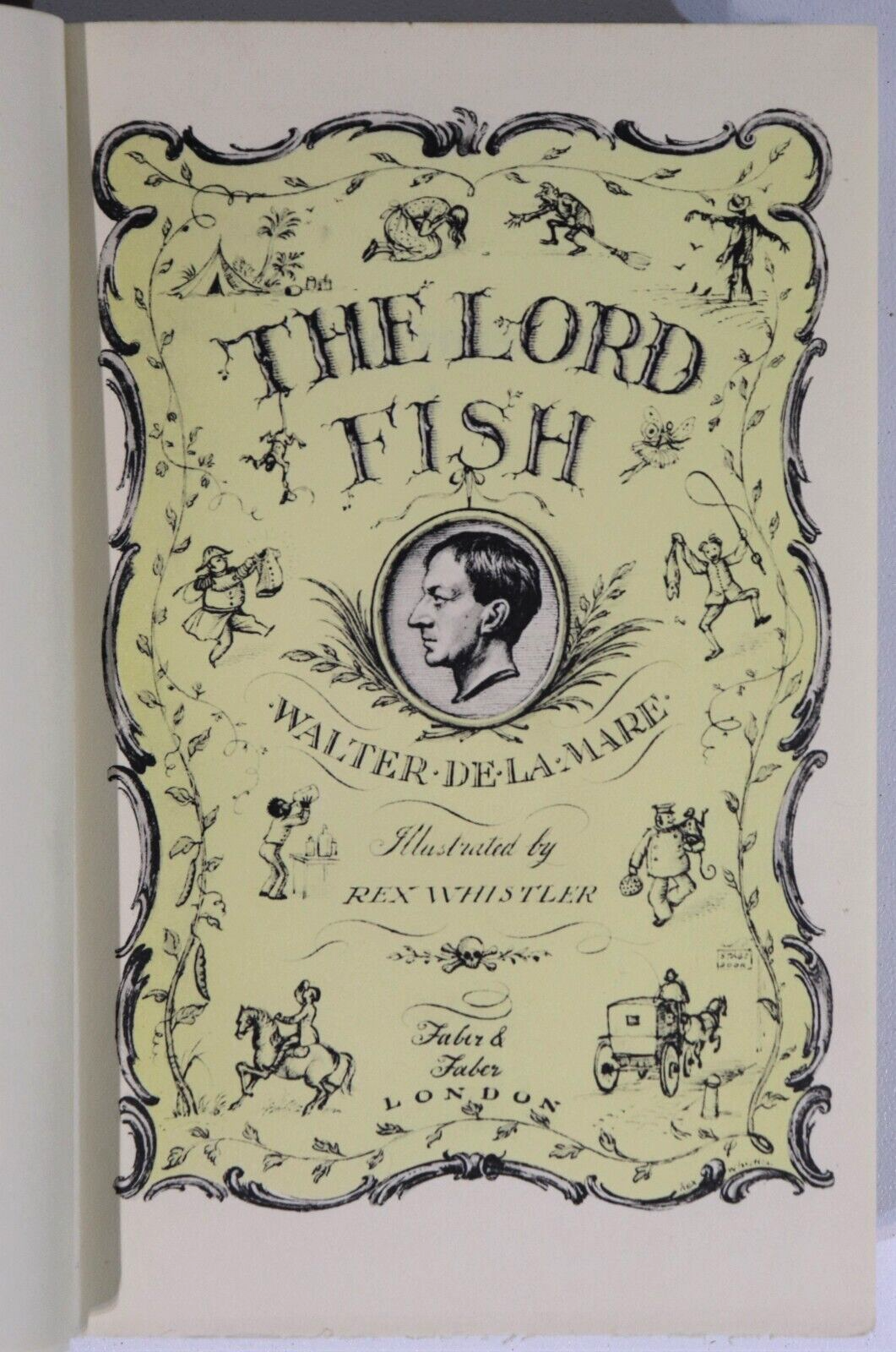 1933 The Lord Fish by Walter De La Mare Antique British Literature Book - 0