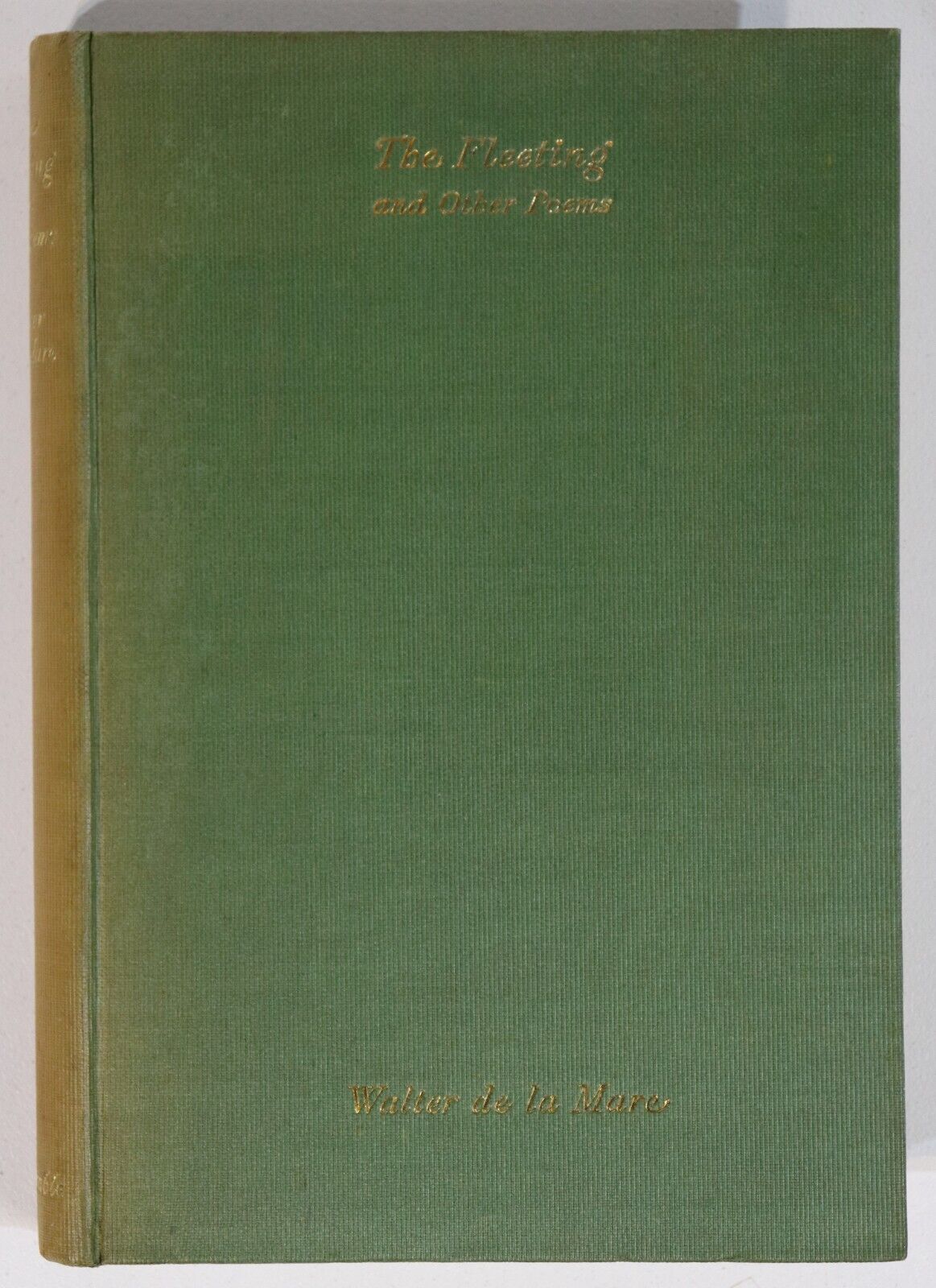 1933 The Fleeting by Walter De La Mare 1st Edition British Literature Book