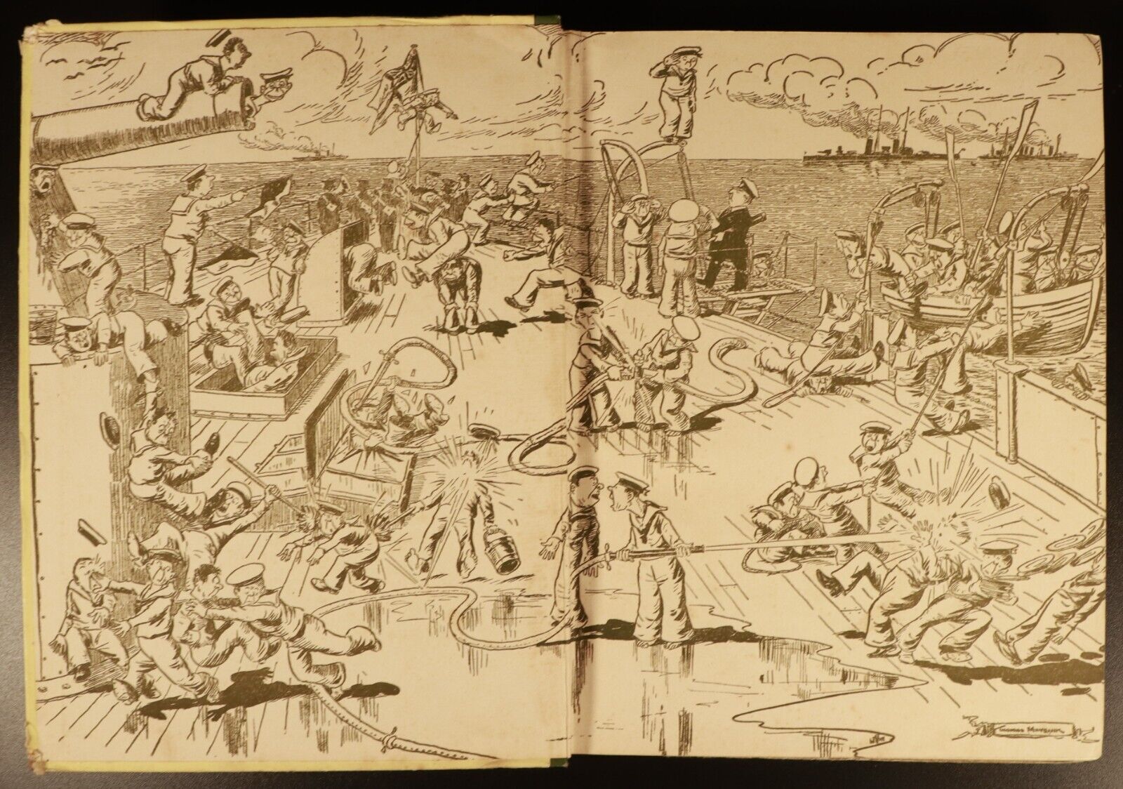 c1945 The Wonder Book Of The Navy Antique Illustrated Childrens Book H. Golding
