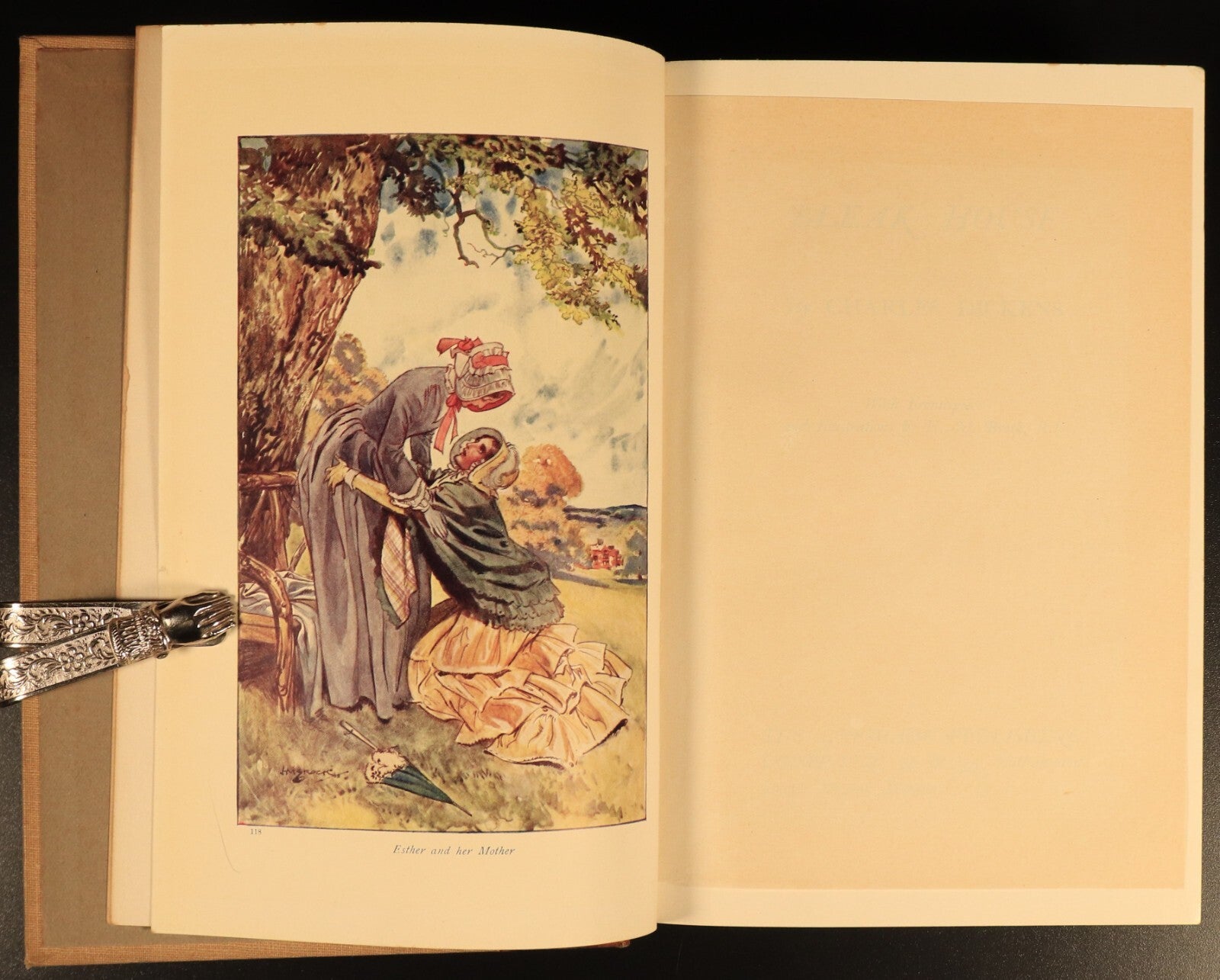 1912 Bleak House by Charles Dickens Antique Fiction Book Gresham V11