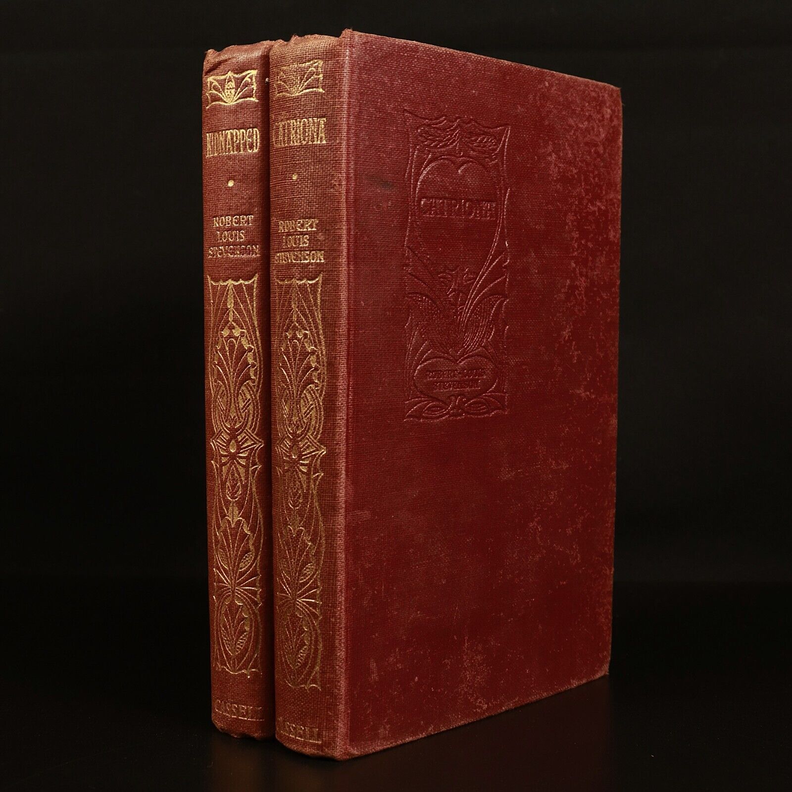 1918 2vol Kidnapped & Catriona by R.L. Stevenson Antique Literature Books