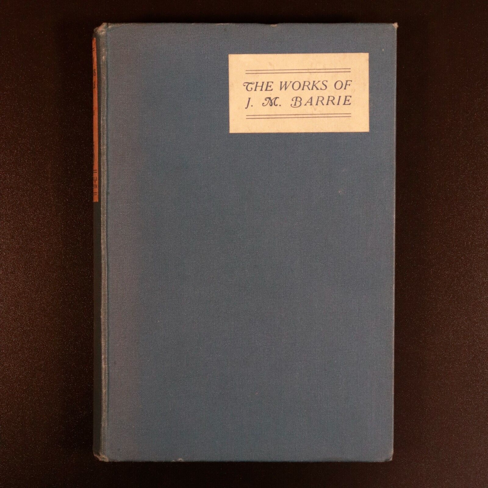 1924 When A Man's Single Literary Life J.M. Barrie Antique Scottish Fiction Book