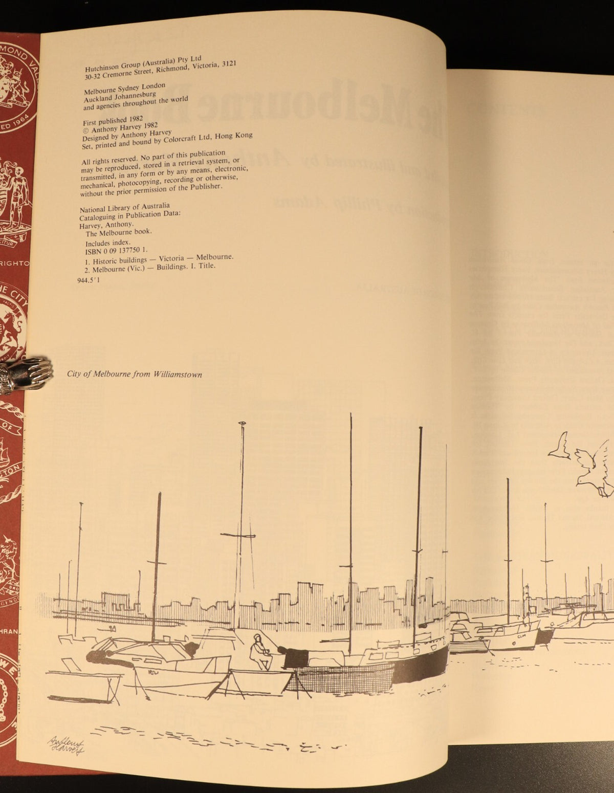 The Melbourne Book by Anthony Harvey 1982 Melbourne Australia Local Hi ...