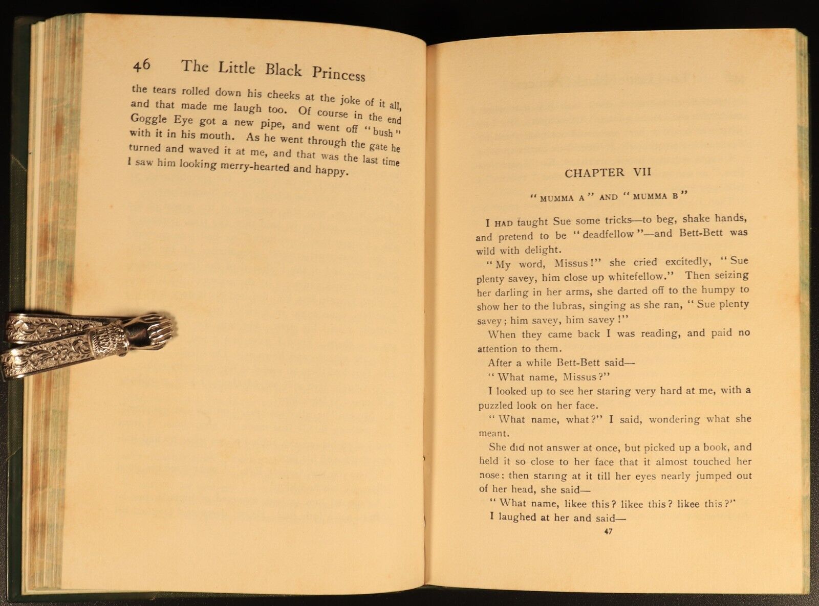 Little Black Princess Of The Never-Never by A. Gunn 1925 Antique Fiction Book