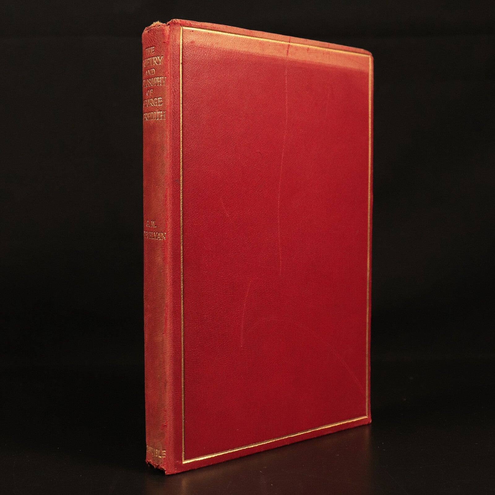 1912 The Poetry & Philosophy Of George Meredith by GM Trevelyan Antique Book