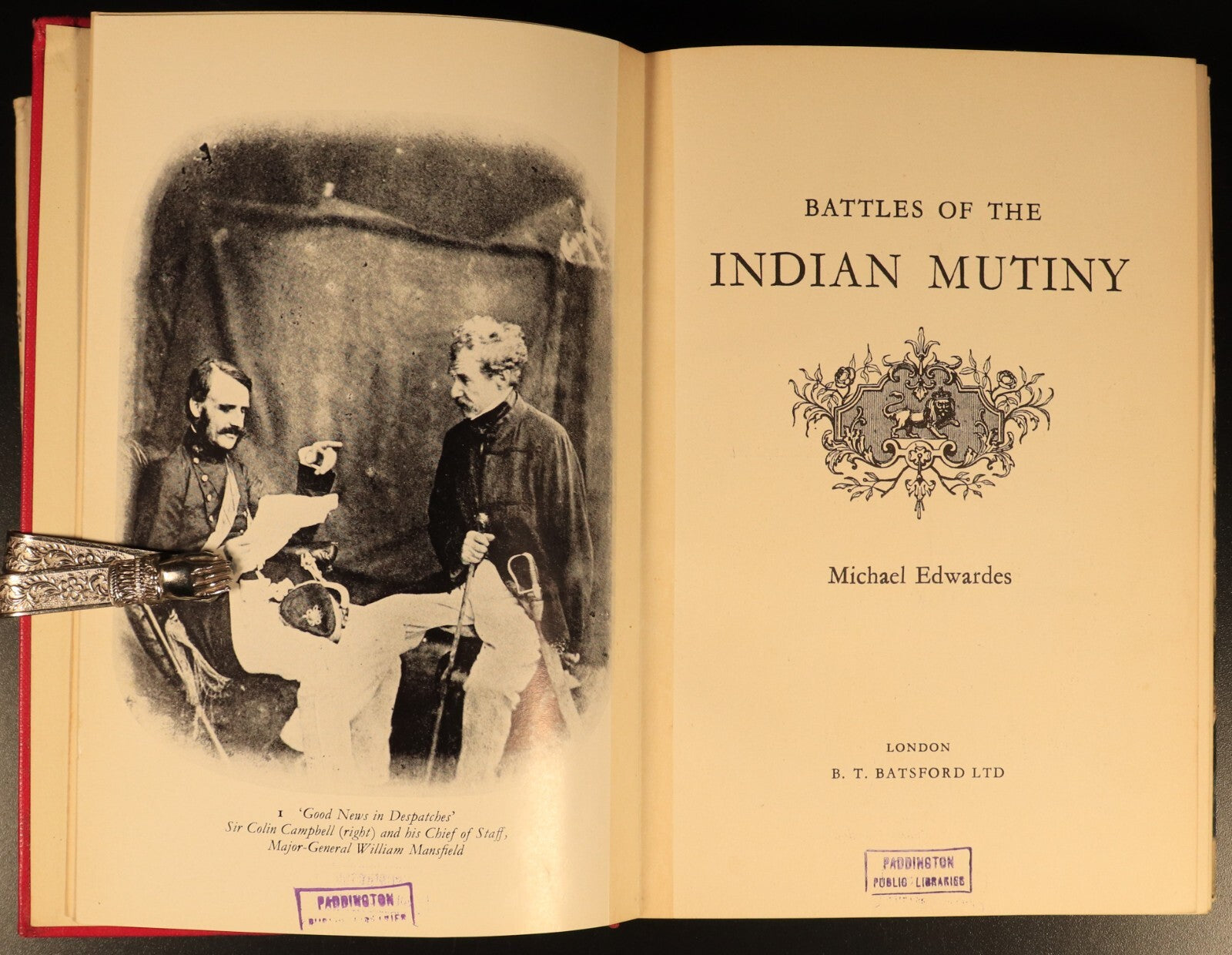 Battles Of The Indian Mutiny by Michael Edwardes 1963 Military History Book