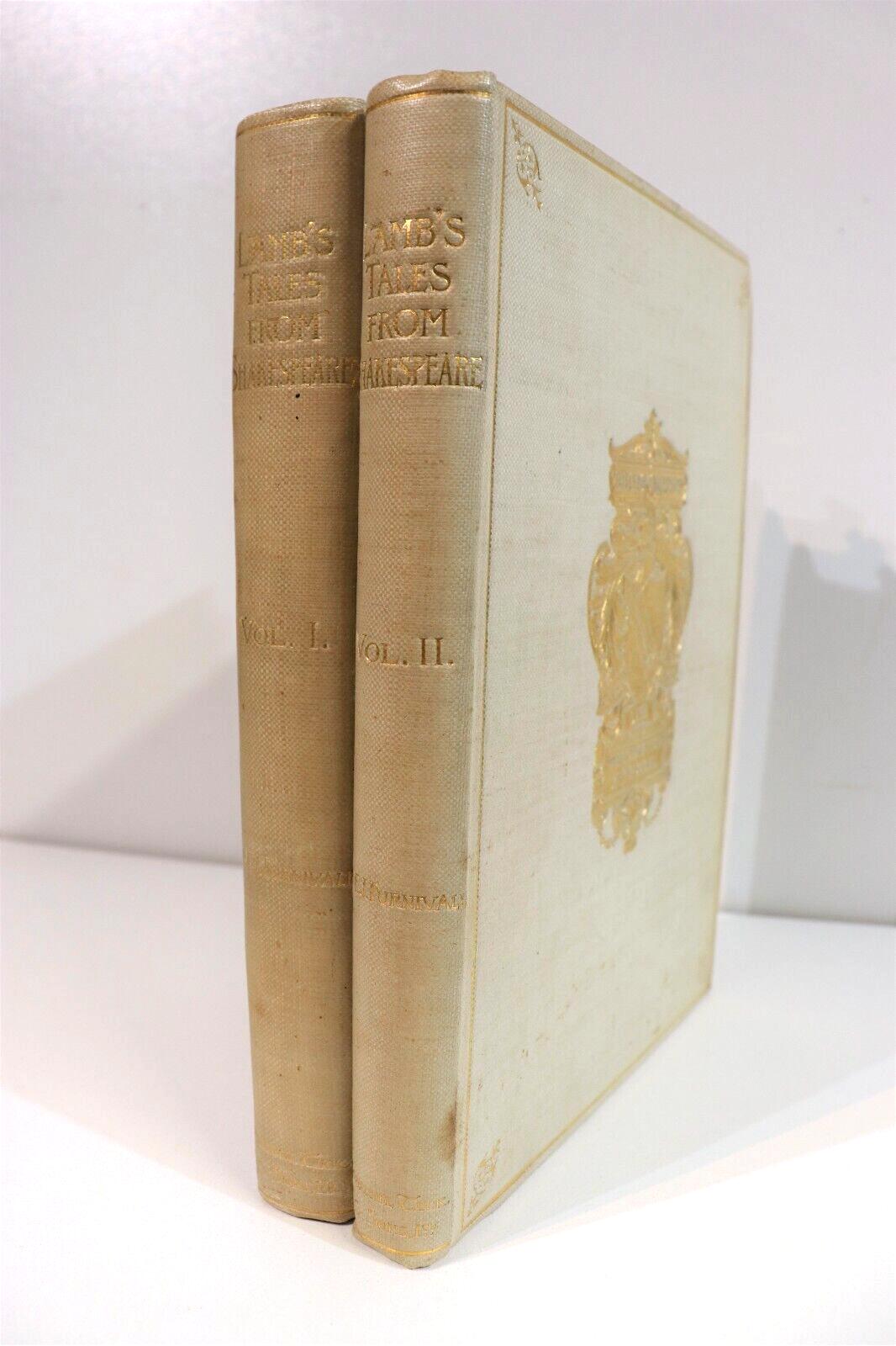 1901 2vol Tales From Shakespeare: Charles & Mary Lamb Antique Literature Books