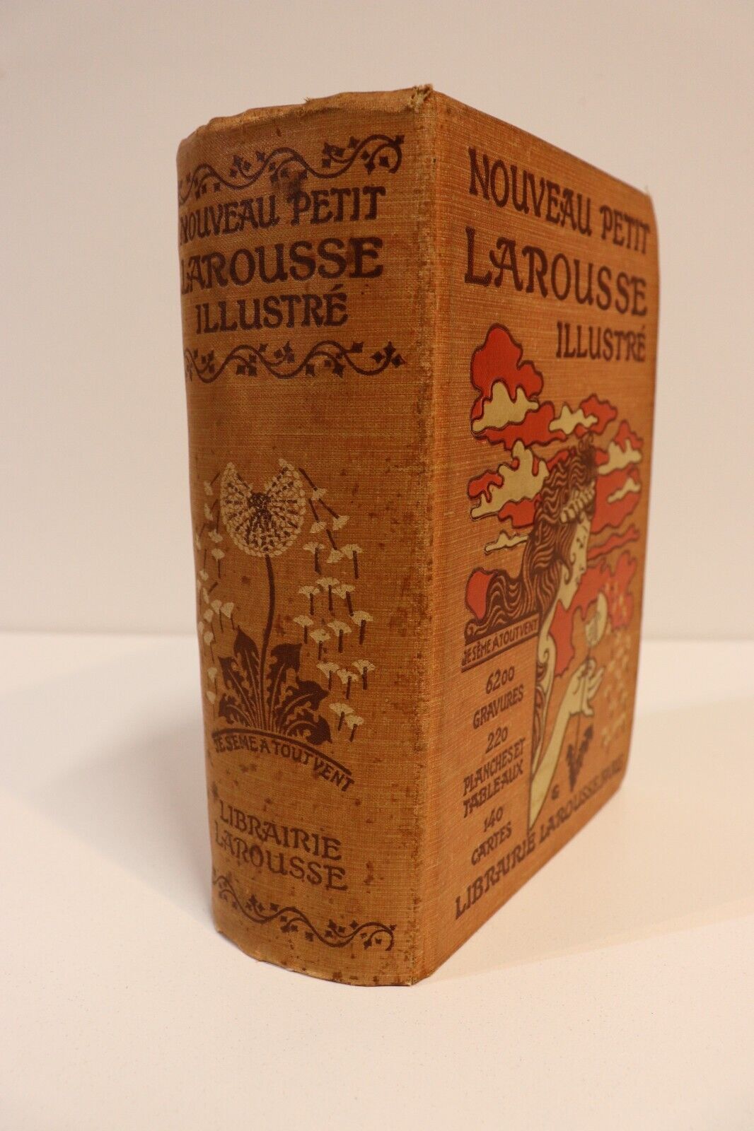 1927 Nouveau Petit Larousse Illustre Antique French Encyclopaedia Reference Book - 0