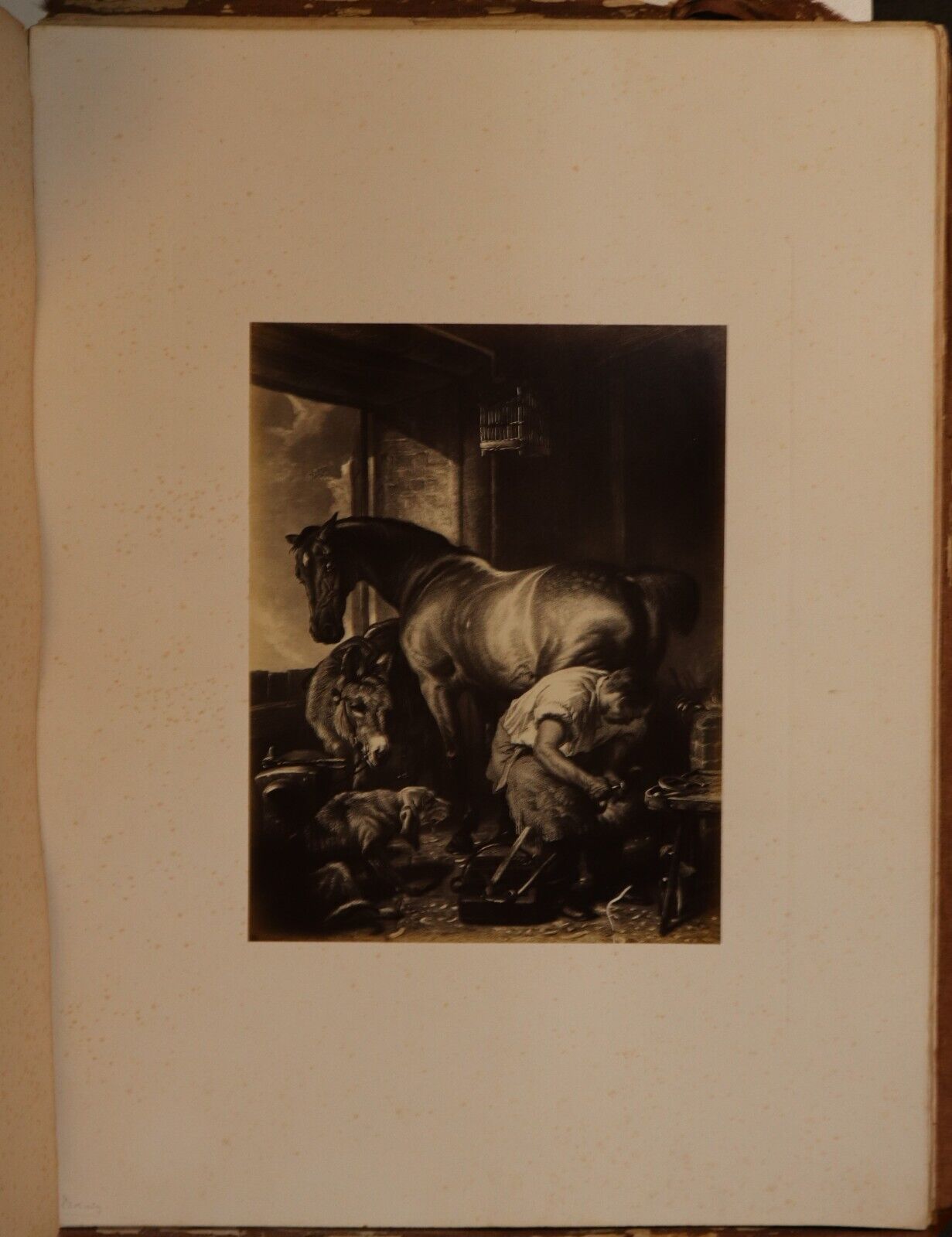 c1868 British Museum Photographs by Stephen Thompson Antique Art History Book