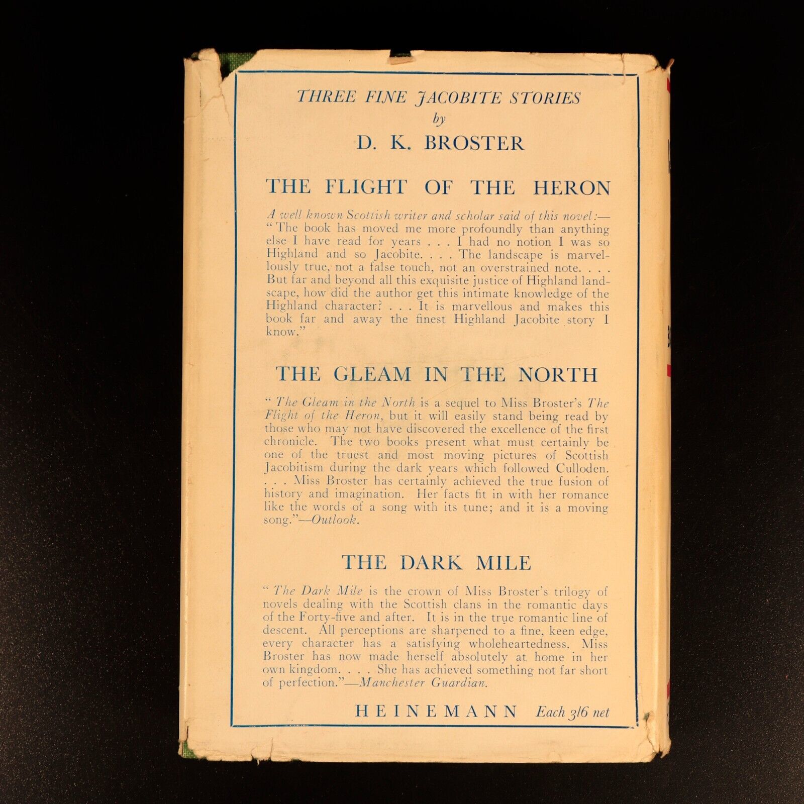 The Vision Splendid by D.K. Broster & Taylor 1929 Antique British Fiction Book