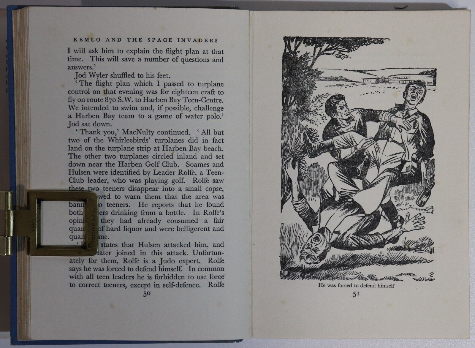1961 Kemlo And The Space Invaders by EC Eliott Classic Science Fiction Book