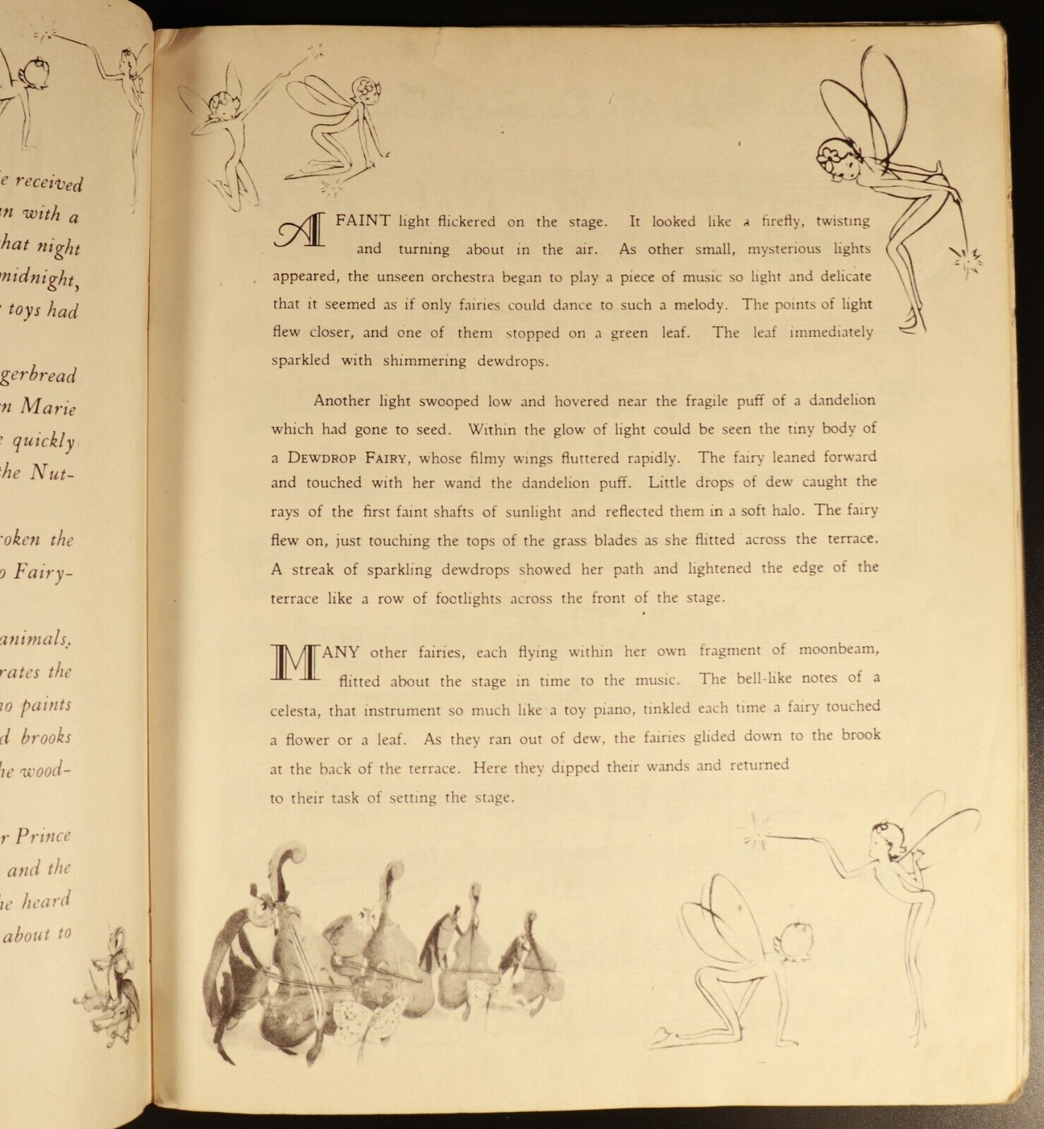 1940 The Nutcracker Suite by Walt Disney Antique Illustrated Childrens Book