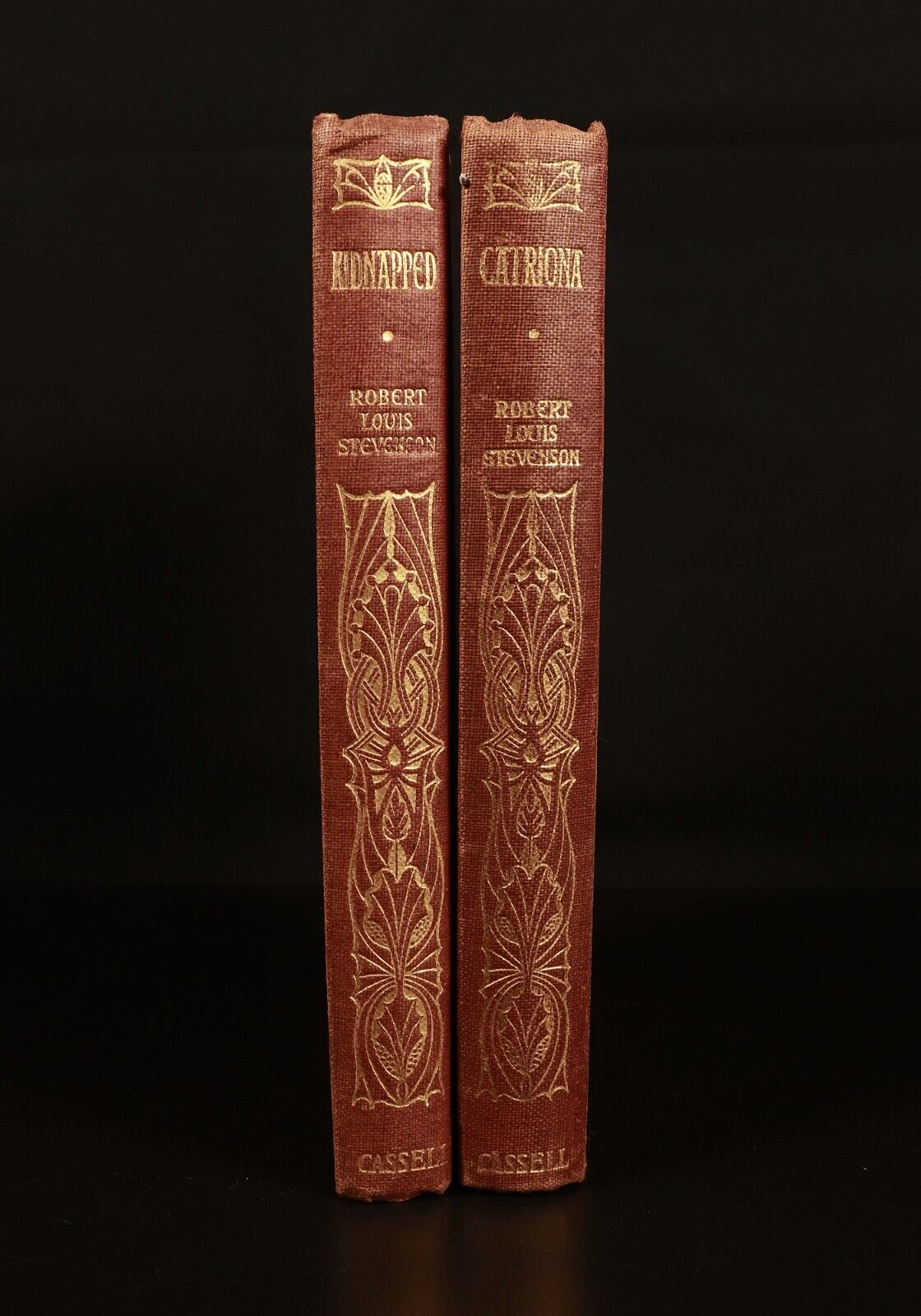1918 2vol Kidnapped & Catriona by R.L. Stevenson Antique Literature Books - 0