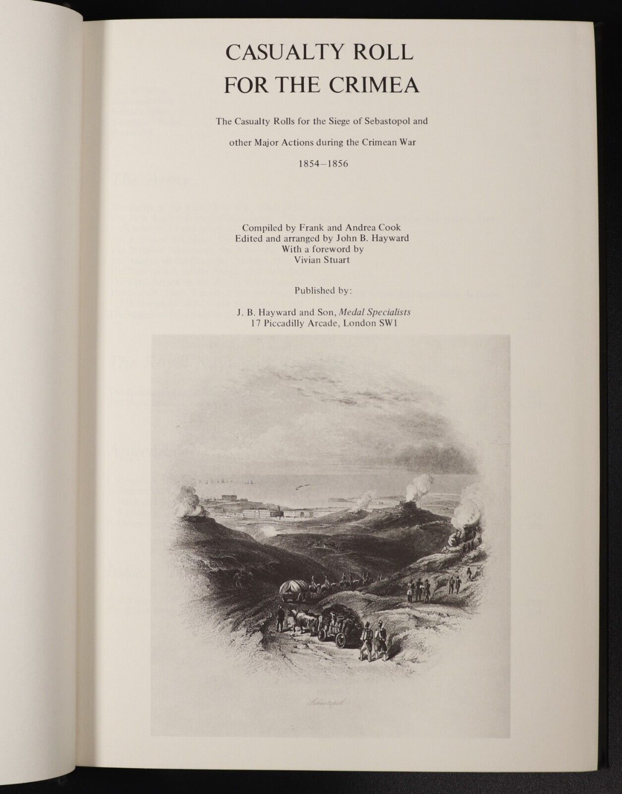 1976 Casualty Roll For The Crimea 1854-1856 1st Edition Military Reference Book