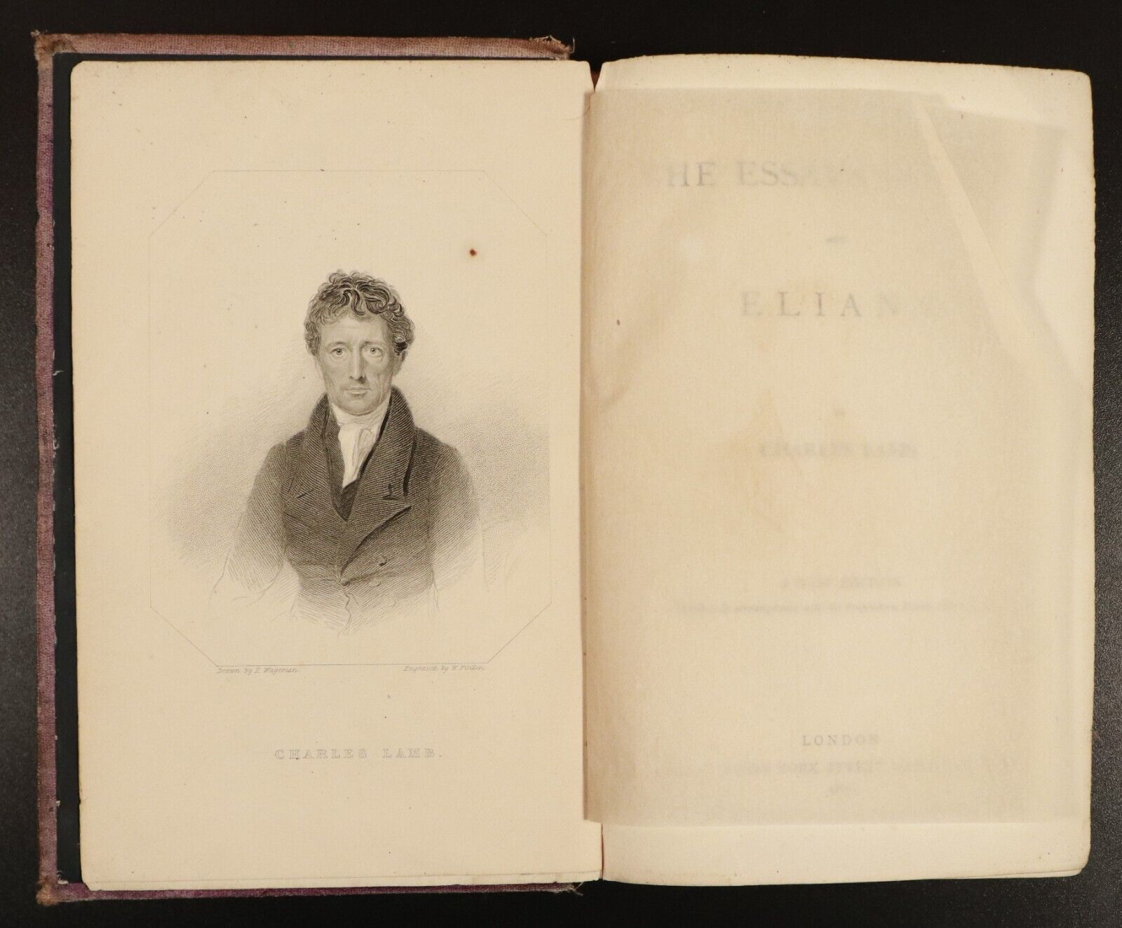 1871 The Essays Of Elia & Eliana by Charles Lamb Antiquarian Literature Book