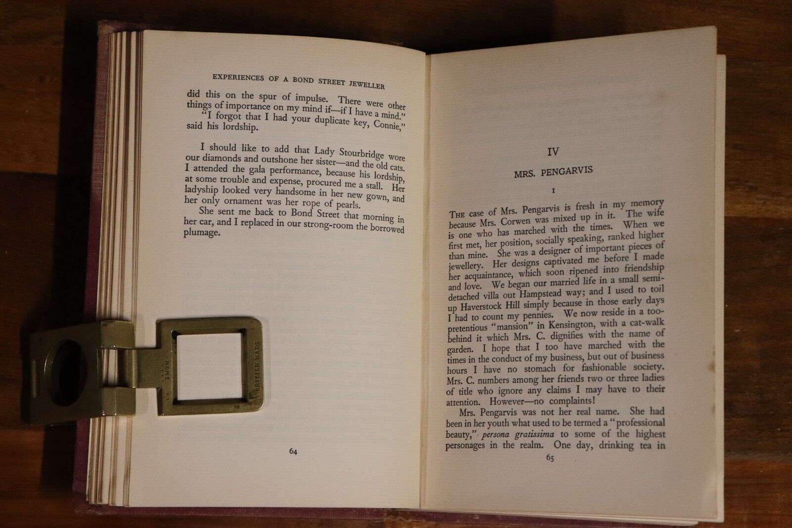 1959 Experiences Of A Bond Street Jeweller Vintage British Fiction Book Vachell