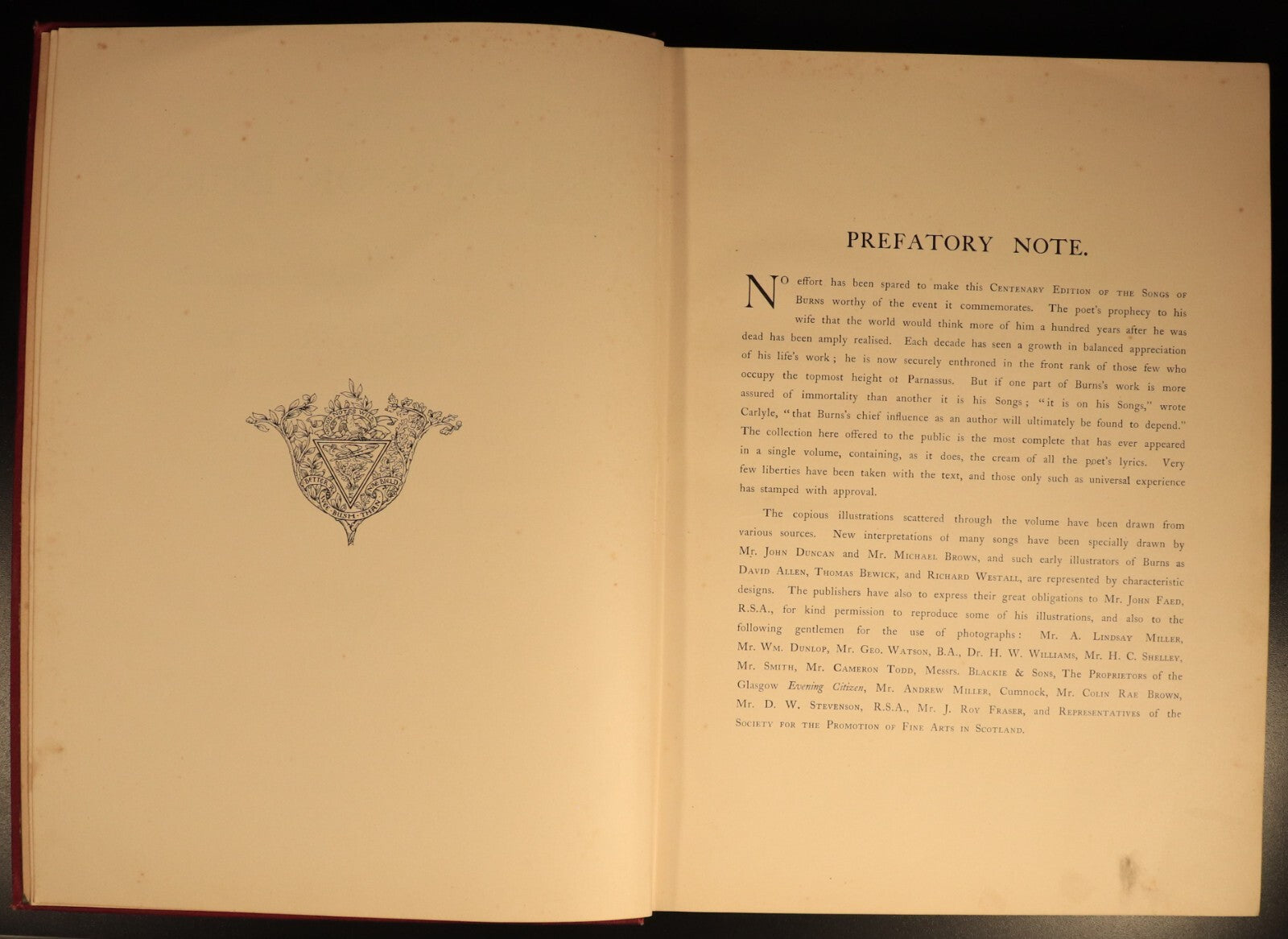 The Songs Of Robert Burns by Lees & Shelley c1896 Antique Poetry History Book