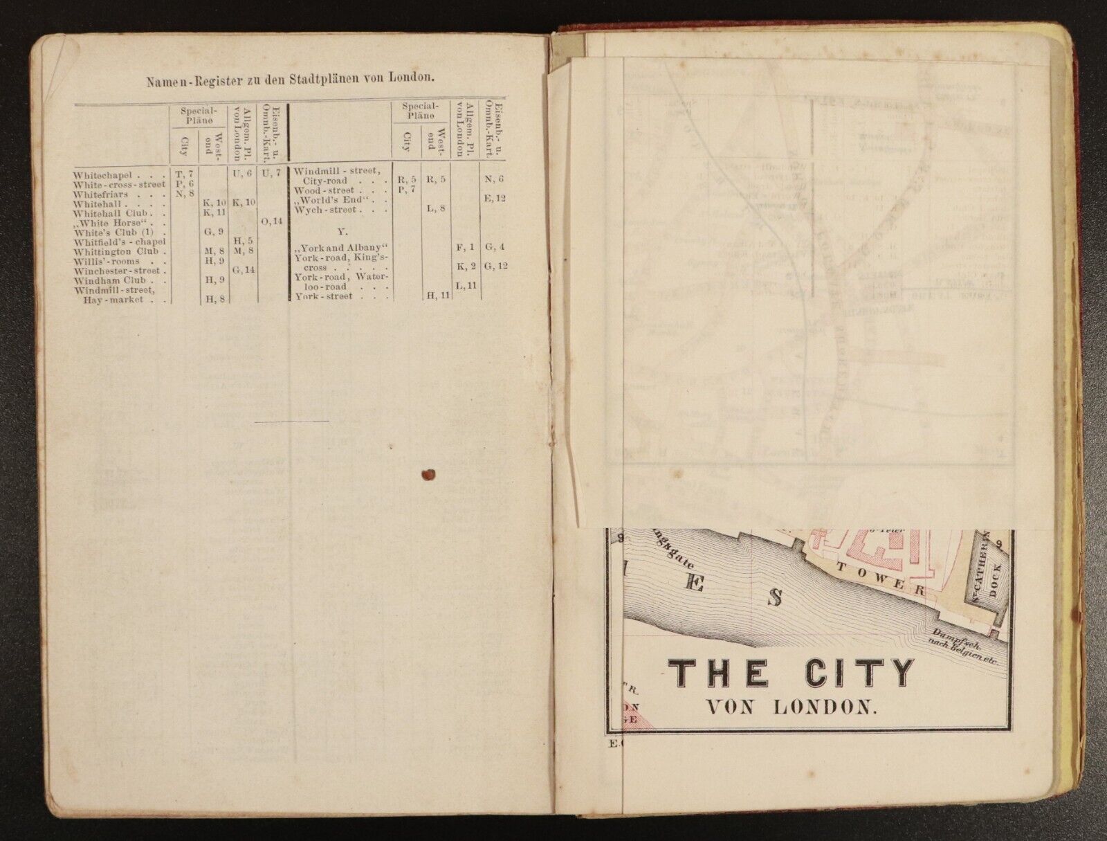1871 London England und Schottland by Ravenstein Antiquarian Travel Guide w/Maps