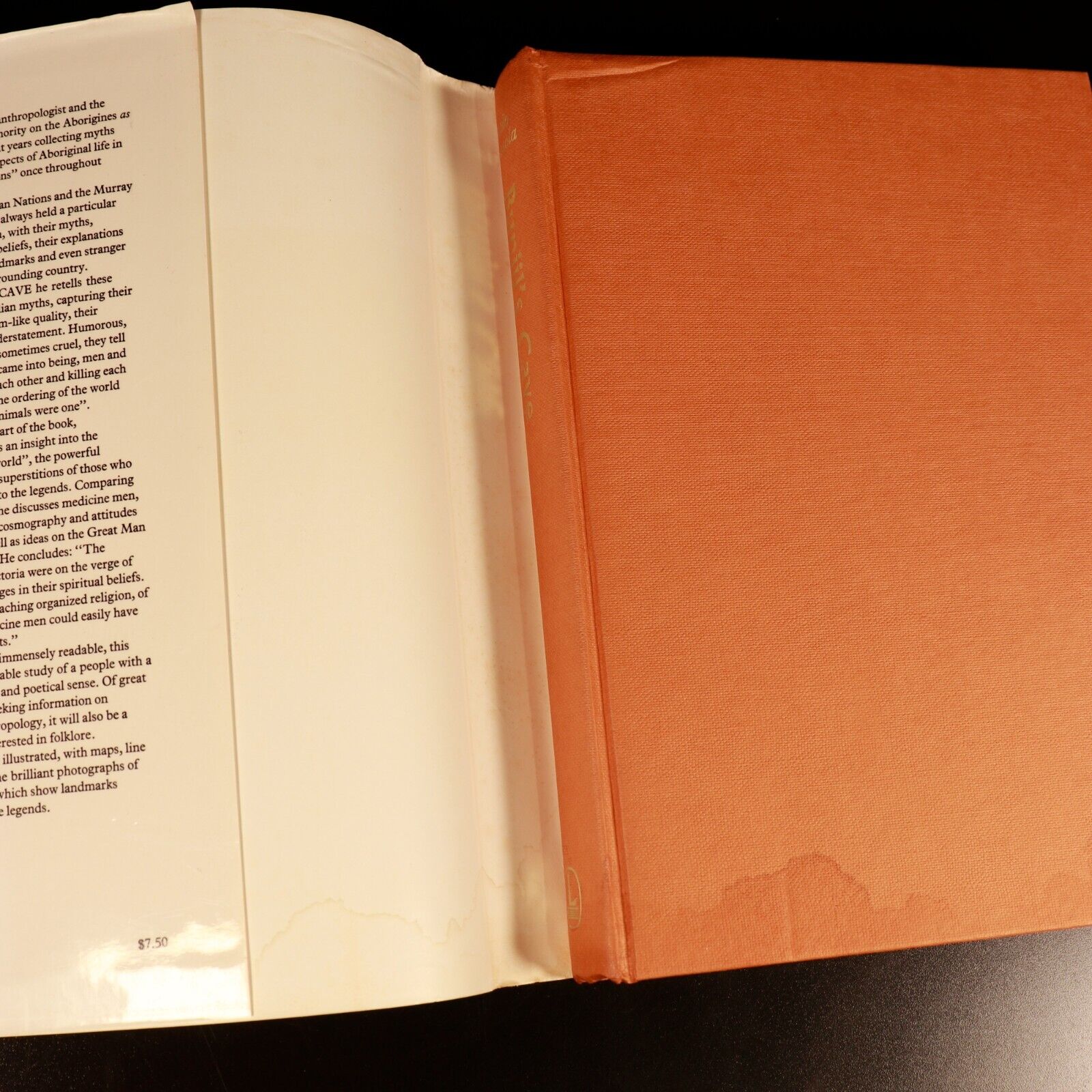 1968 Bunjil's Cave by Aldo Massola Australian Aboriginal Myths & Legends Book