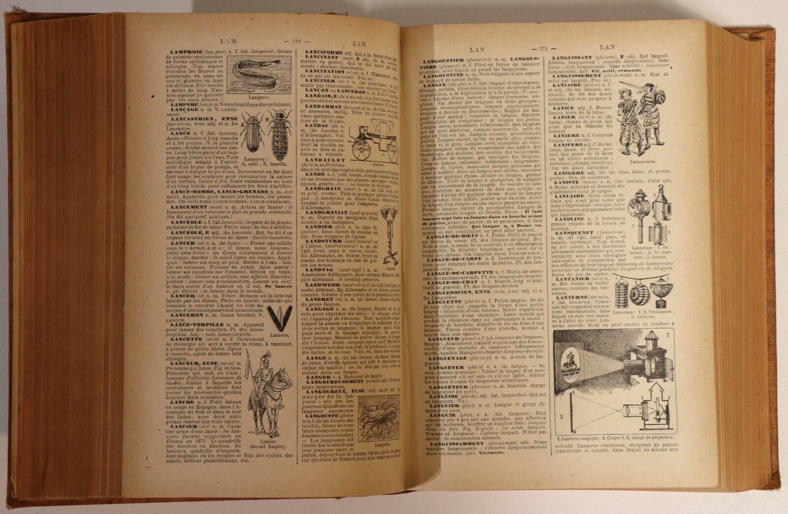1927 Nouveau Petit Larousse Illustre Antique French Encyclopaedia Reference Book