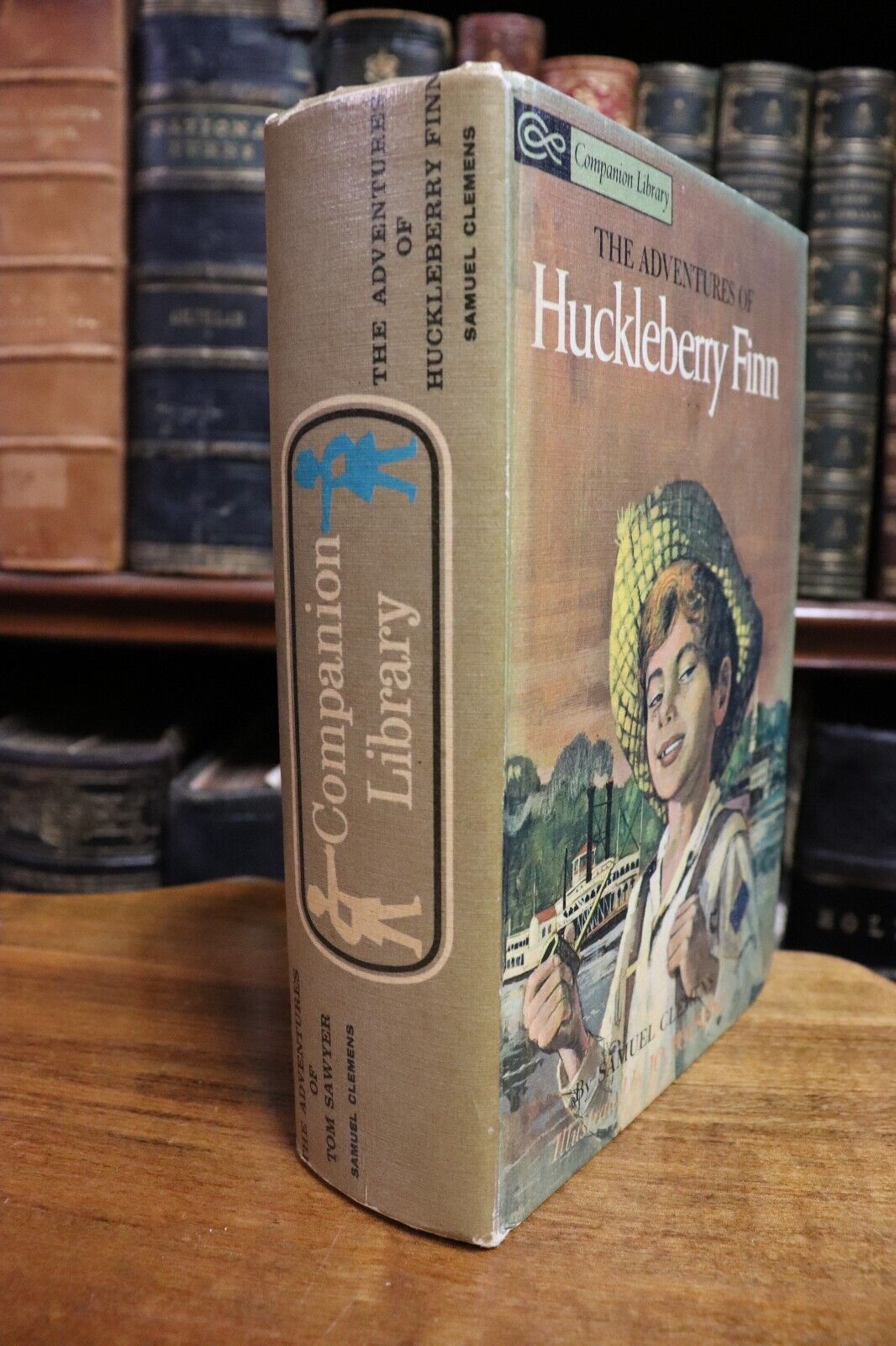 1963 Tom Sawyer & Huckleberry Finn by Mark Twain 2 in 1 Vintage Fiction Book