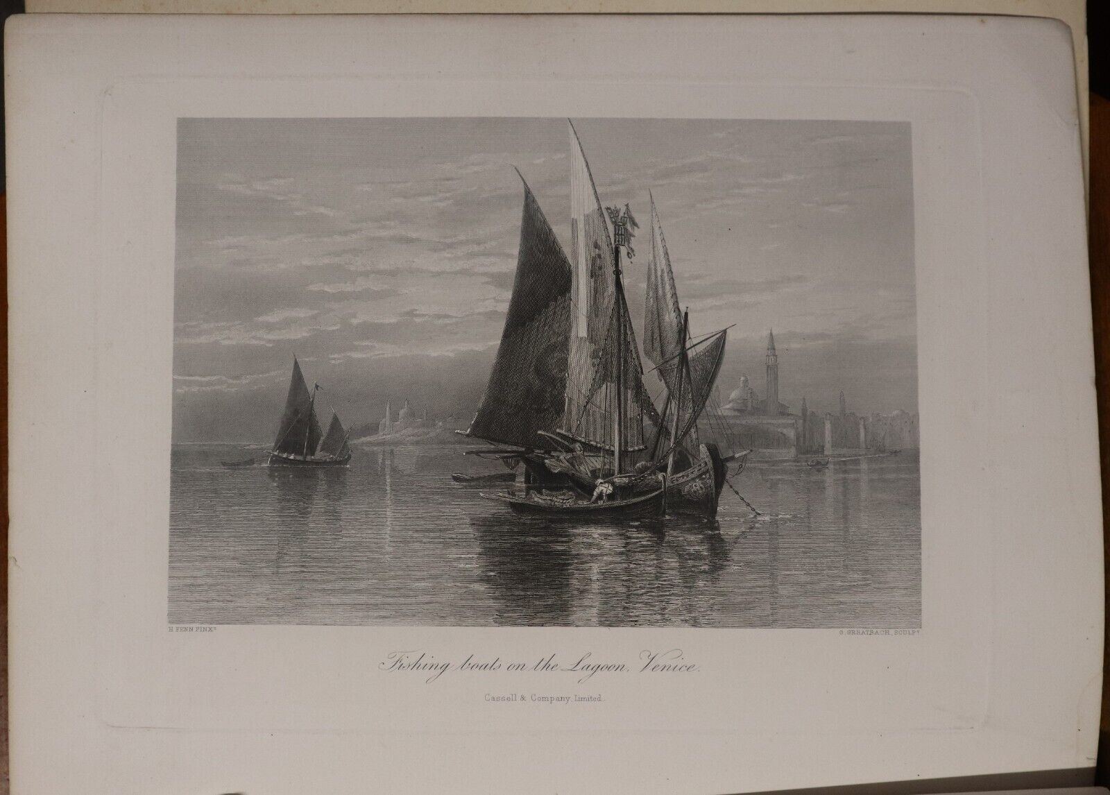 c1875 Picturesque Europe Division 11 Rare Antiquarian Engravings Book