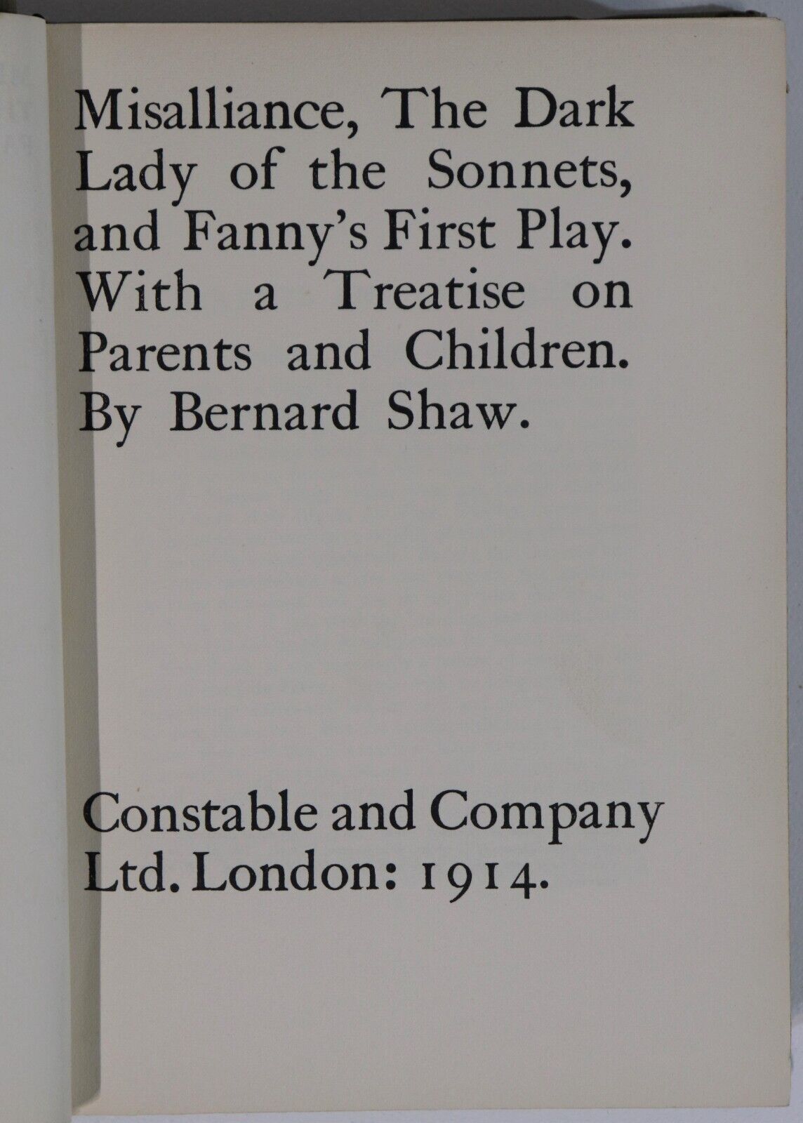 c1920 6vol Collected Works Of Bernard Shaw Literature Book Collection