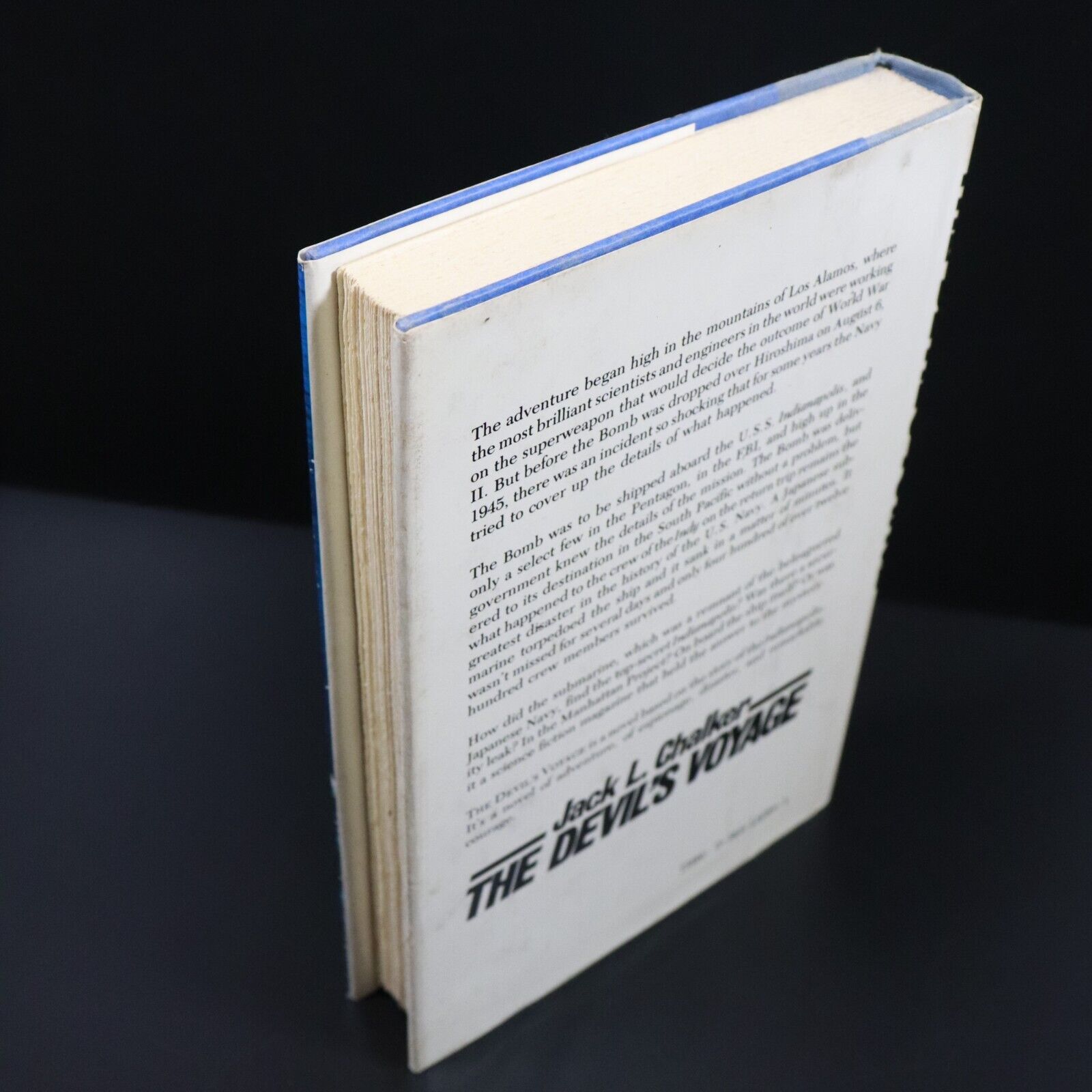 1981 The Devils Voyage by JL Chalker Vintage Military Fiction Book 1st Ed SIGNED