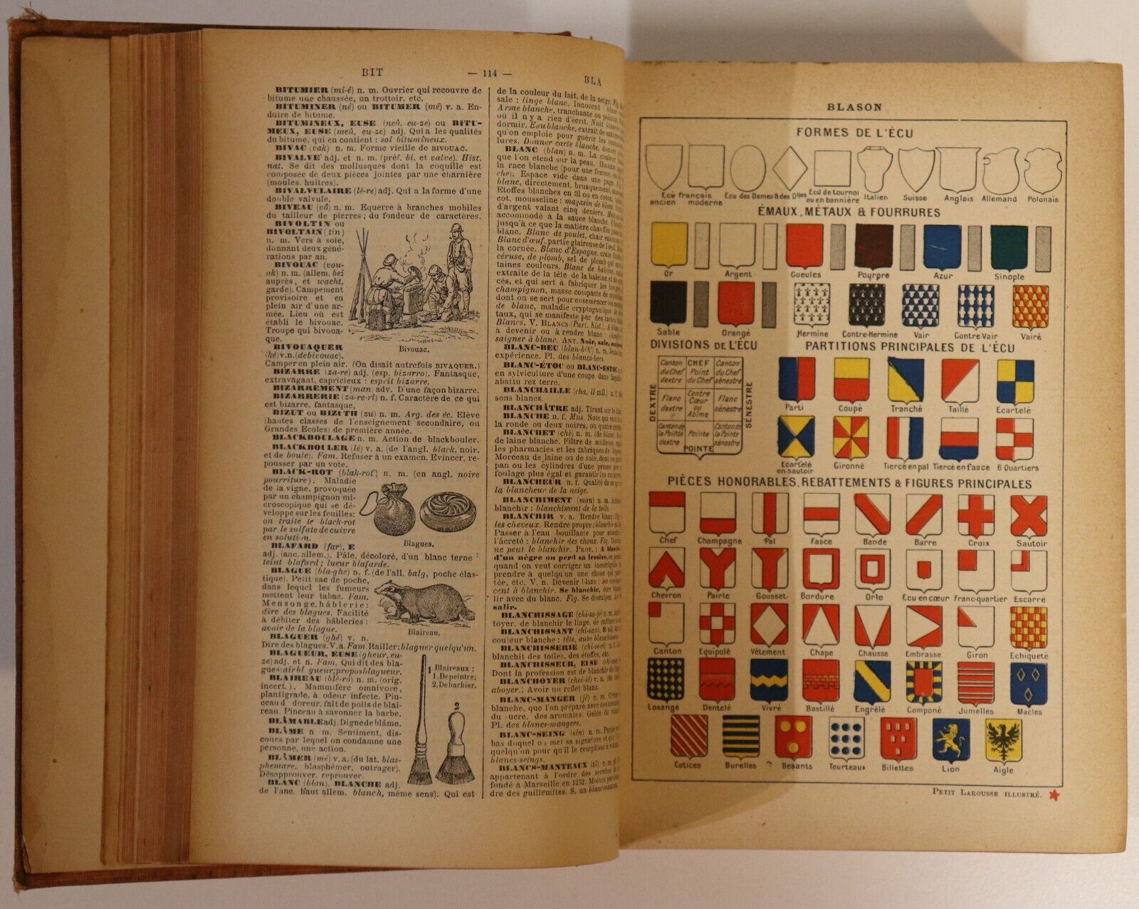 1927 Nouveau Petit Larousse Illustre Antique French Encyclopaedia Reference Book