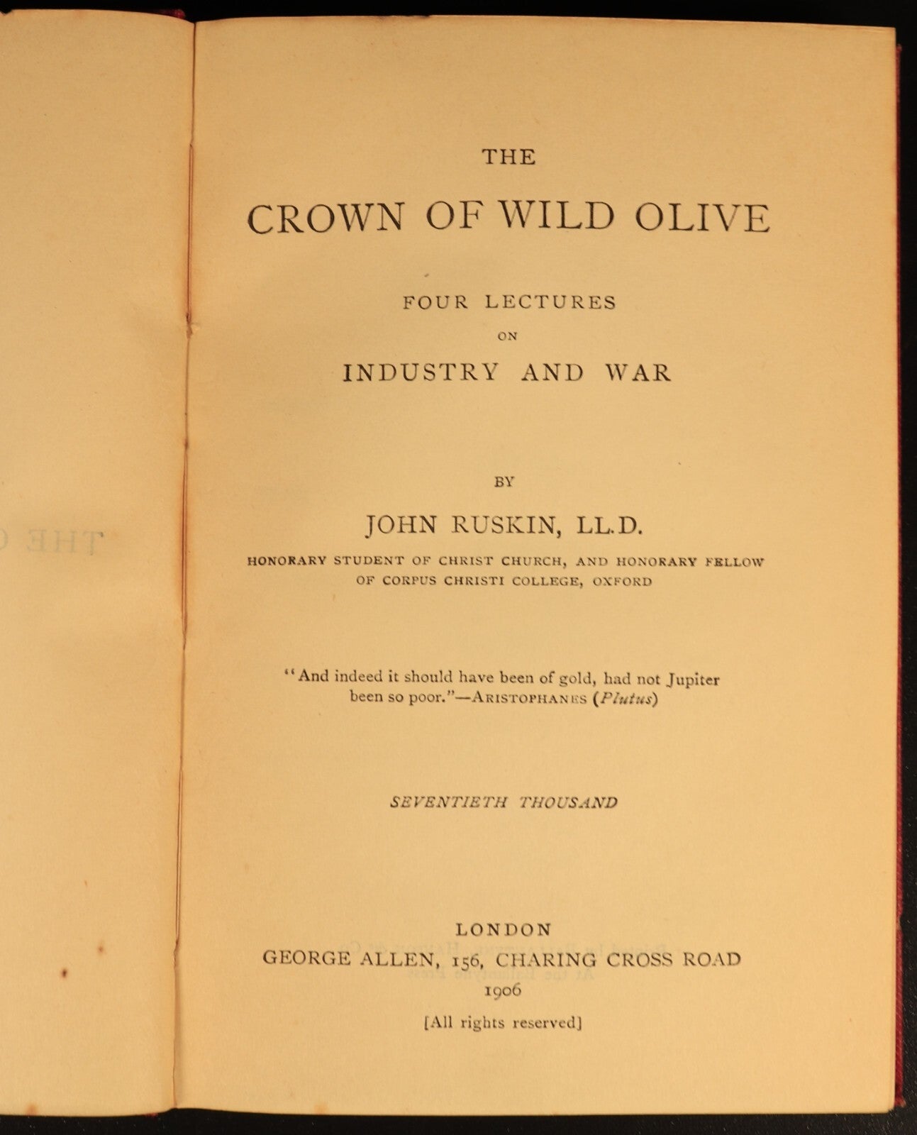 John Ruskin 6 Volume Antique Book Collection 1906 George Allen London Editions