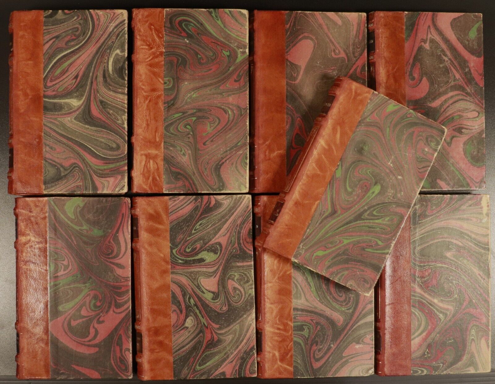 c1925 9vol Ouvrages De Rolland, Tinayre & Dberely Antique French Fiction Books