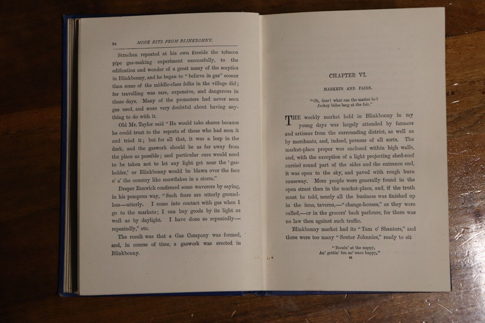 1887 More Bits From Blinkbonny by J. Strathesk Antique Scottish Fiction Book