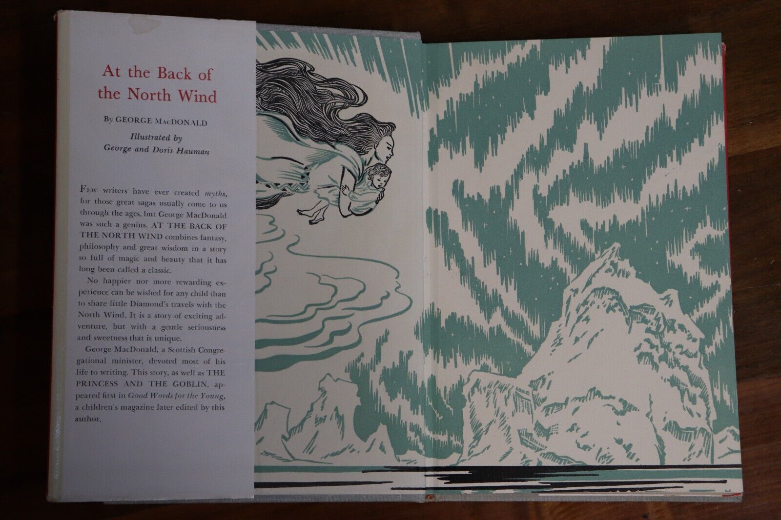 1963 At The Back Of The North Wind by G MacDonald Vintage Fiction Book