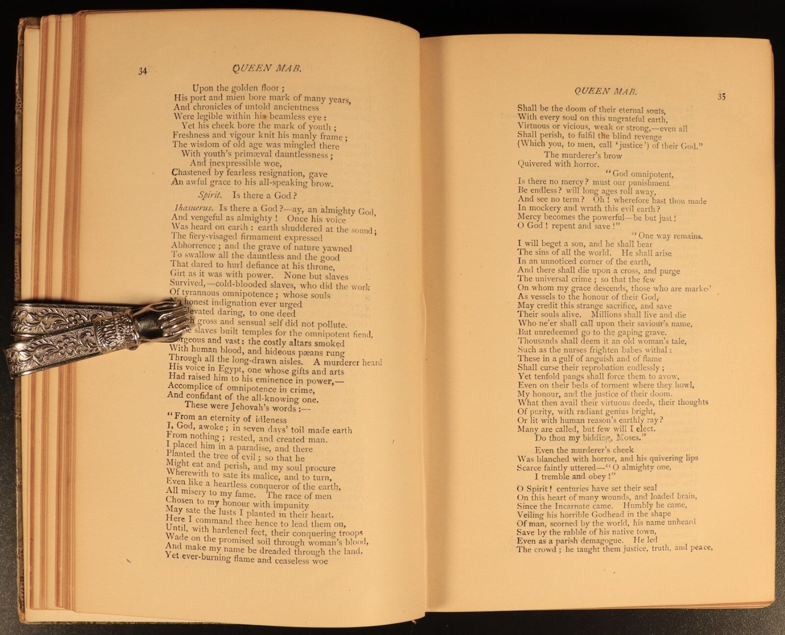 The Poetical Works Of Percy Bysshe Shelley c1895 Rossetti Antique Poetry Book