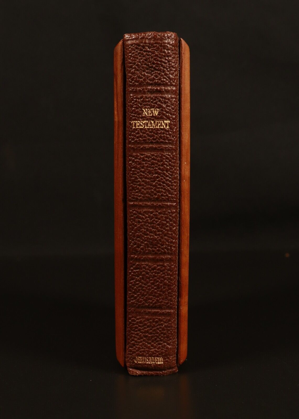 c1920 The New Testament Of Our Lord Jesus Christ Antiquarian Bible Wooden Covers - 0