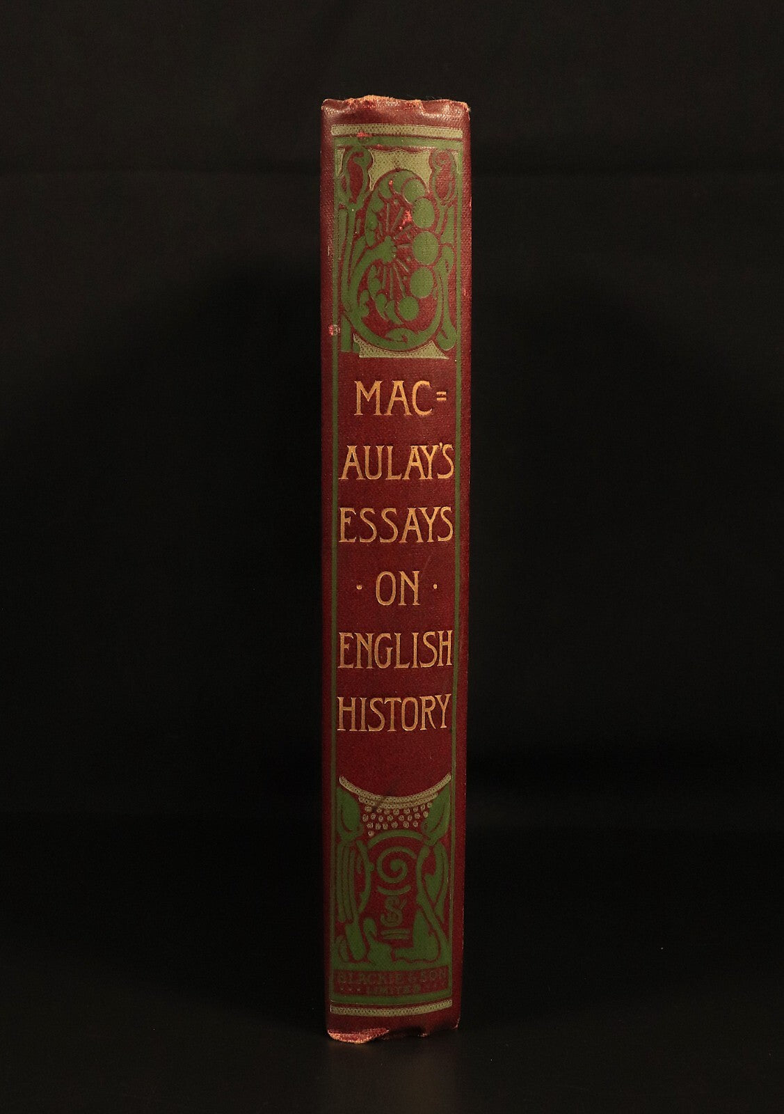 c1920 Macaulay's Essays On English History Antique British History Book