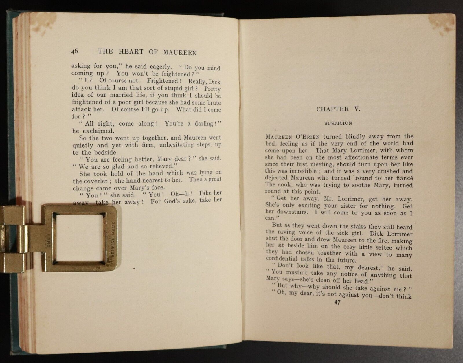 1910 The Heart Of Maureen by John Strange Winter Antique British Fiction Book