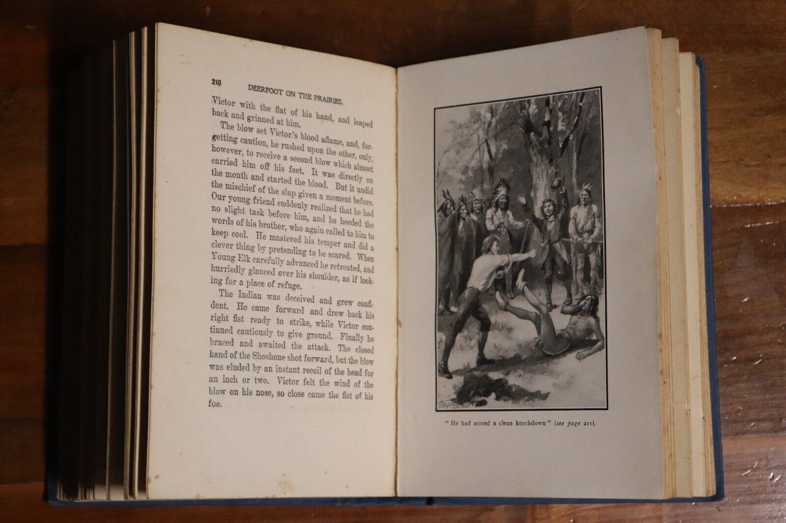 c1920 Deerfoot On The Prairies by Edward S. Ellis Antique American Fiction Book