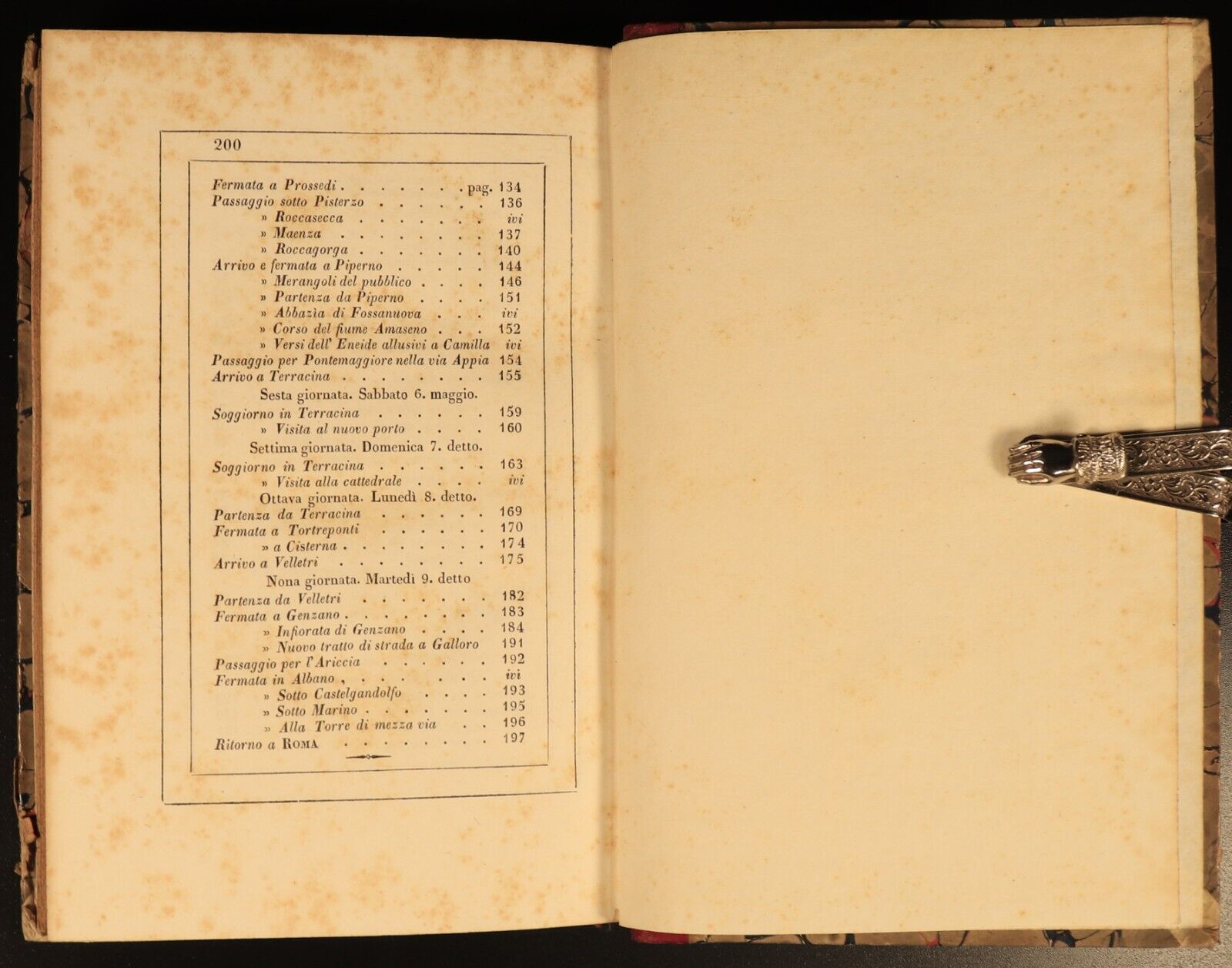 1843 Relazione Viaggio Fatto PP Gregoria XVI Italian Antiquarian Theology Book