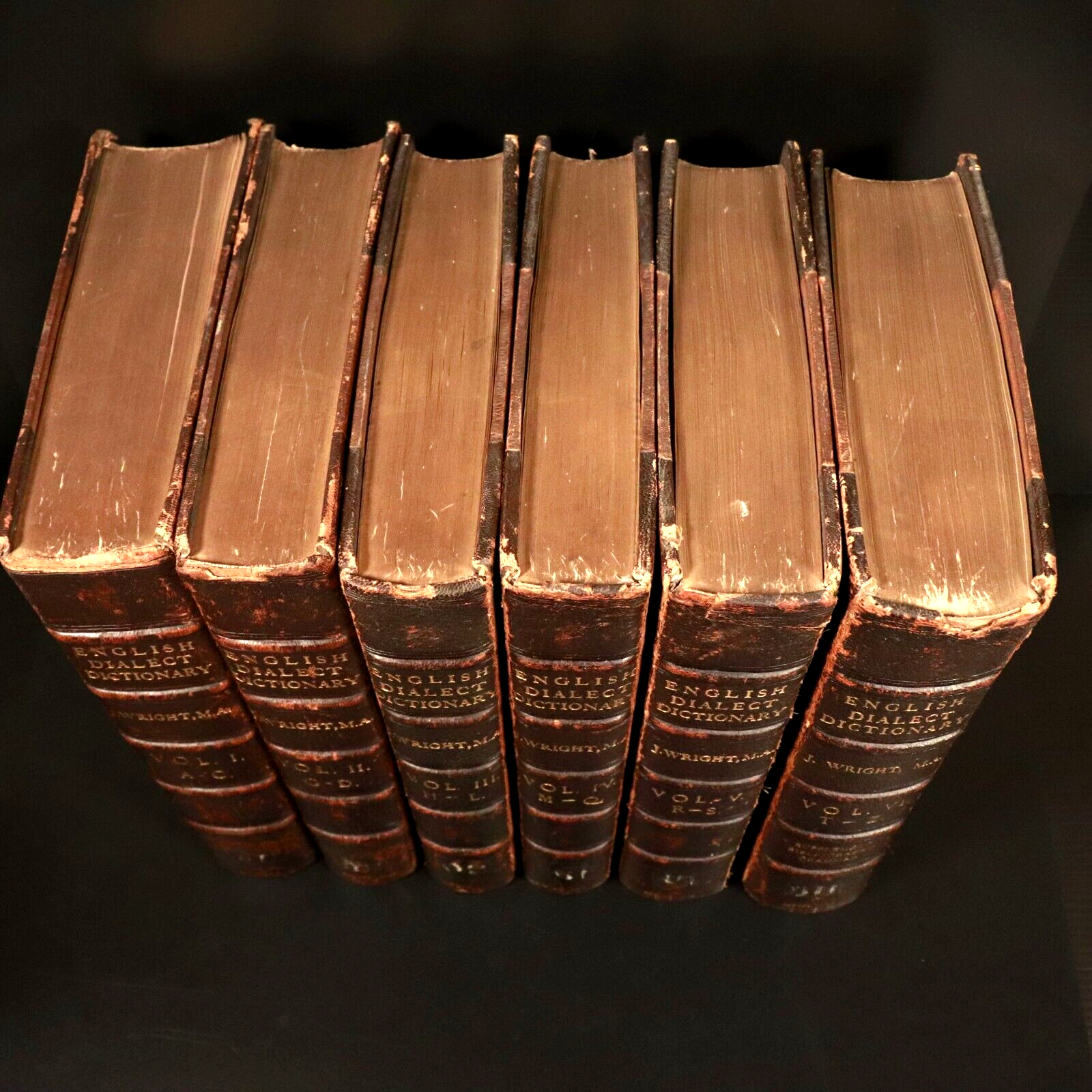 1898 6vol The English Dialect Dictionary British Antiquarian Reference Book Set