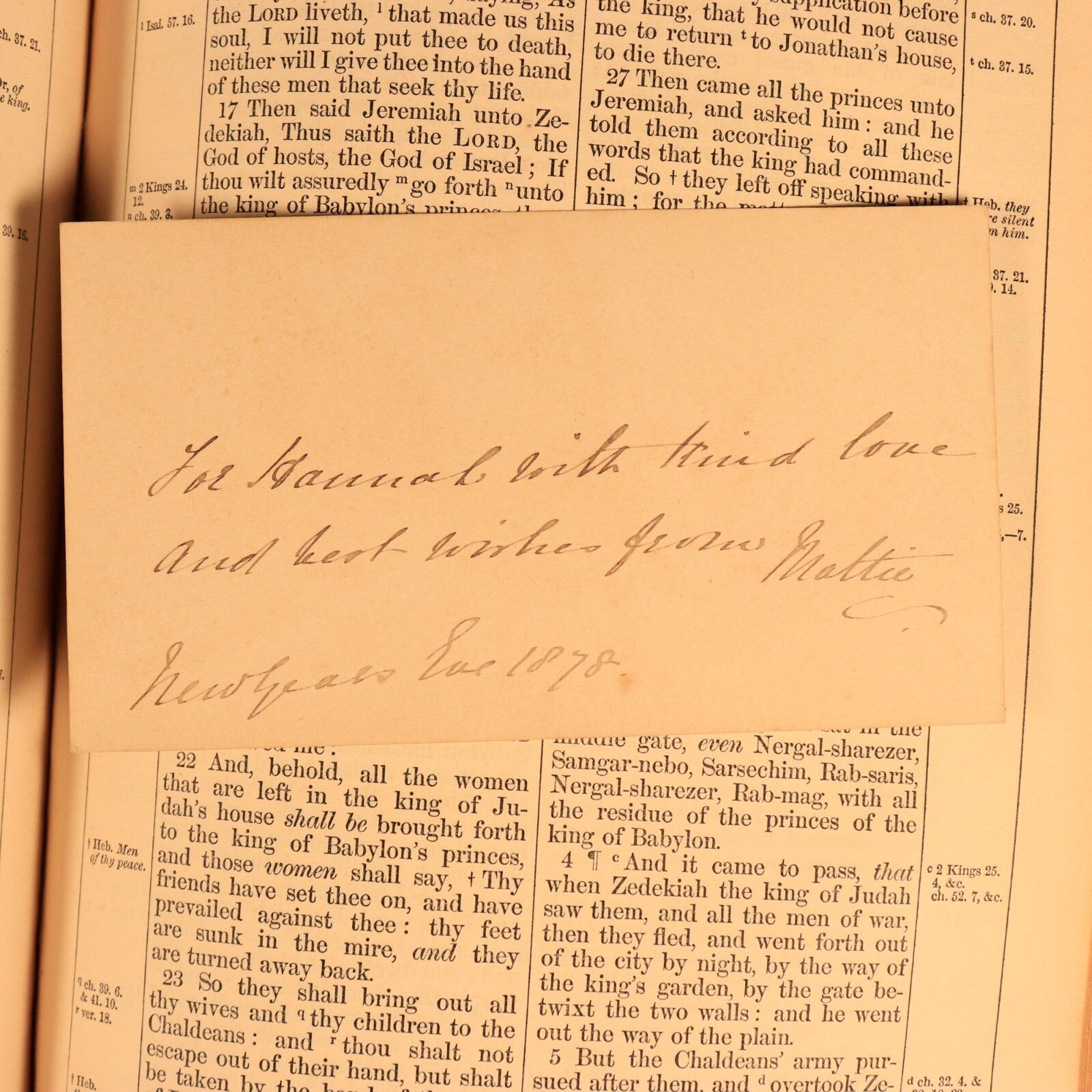 1853 The Prince James Holy Bible Antiquarian Bible With Ephemera Postcards etc