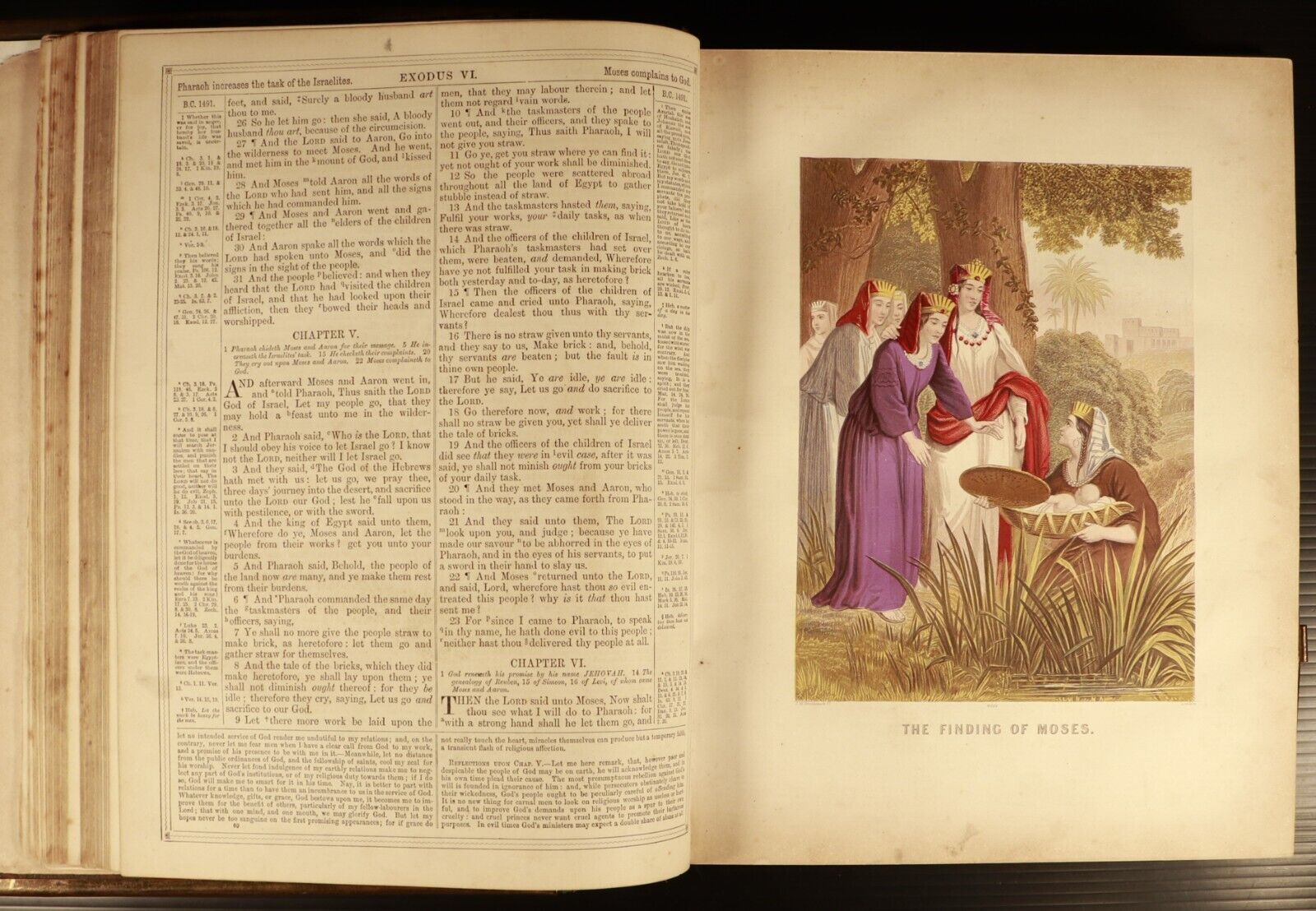 c1880 Brown's Self Interpreting Family Bible Large Antiquarian Illustrated Bible