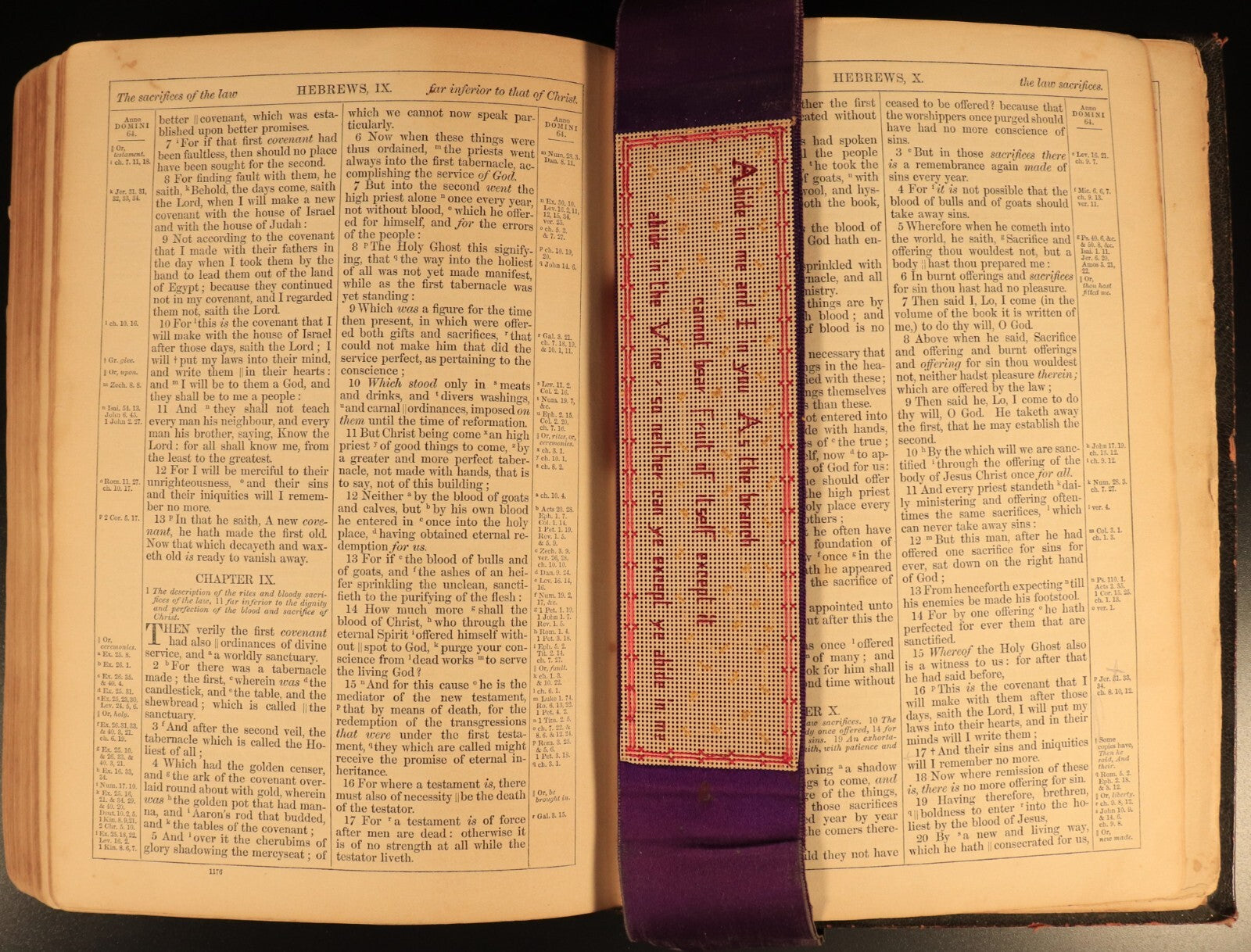 1853 The Prince James Holy Bible Antiquarian Bible With Ephemera Postcards etc