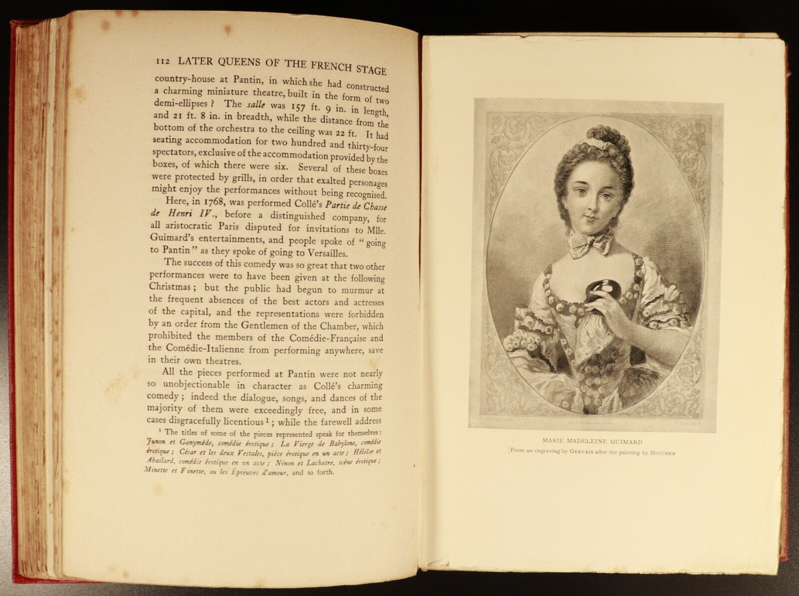 Later Queens Of The French Stage 1906 Antique Literature & Theatre Book