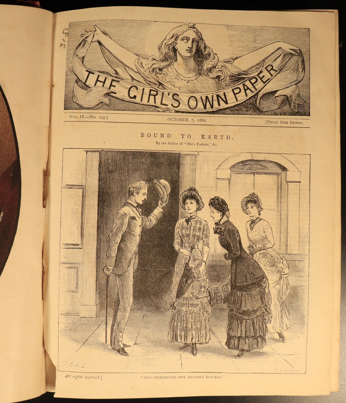 The Girls Own Annual 1883 Antique British Illustrated Girls Book Volume 4