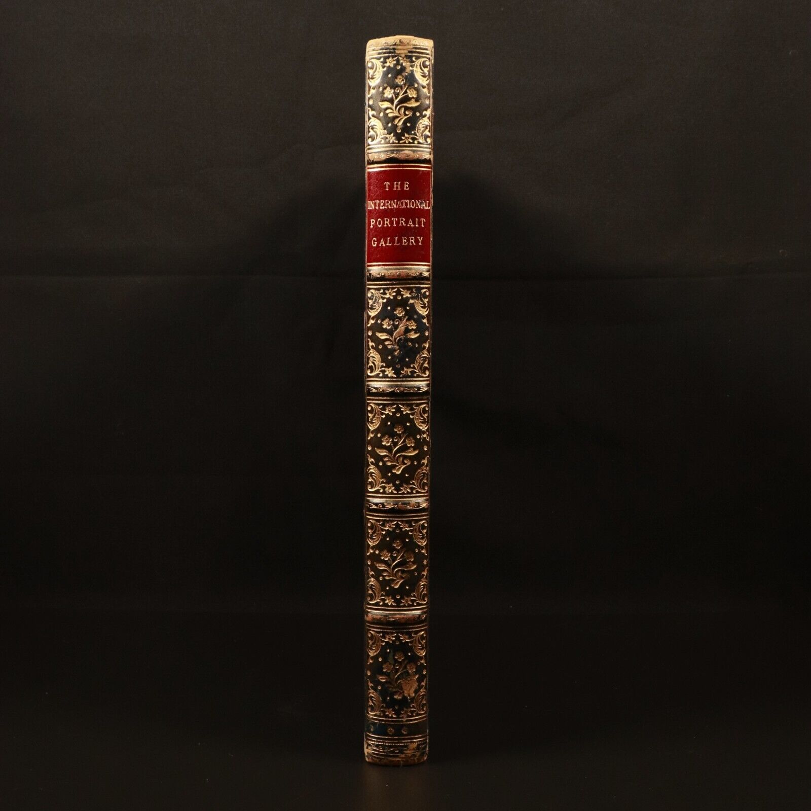 c1880 Cassell's International Portrait Gallery Antique History Book Fine Binding