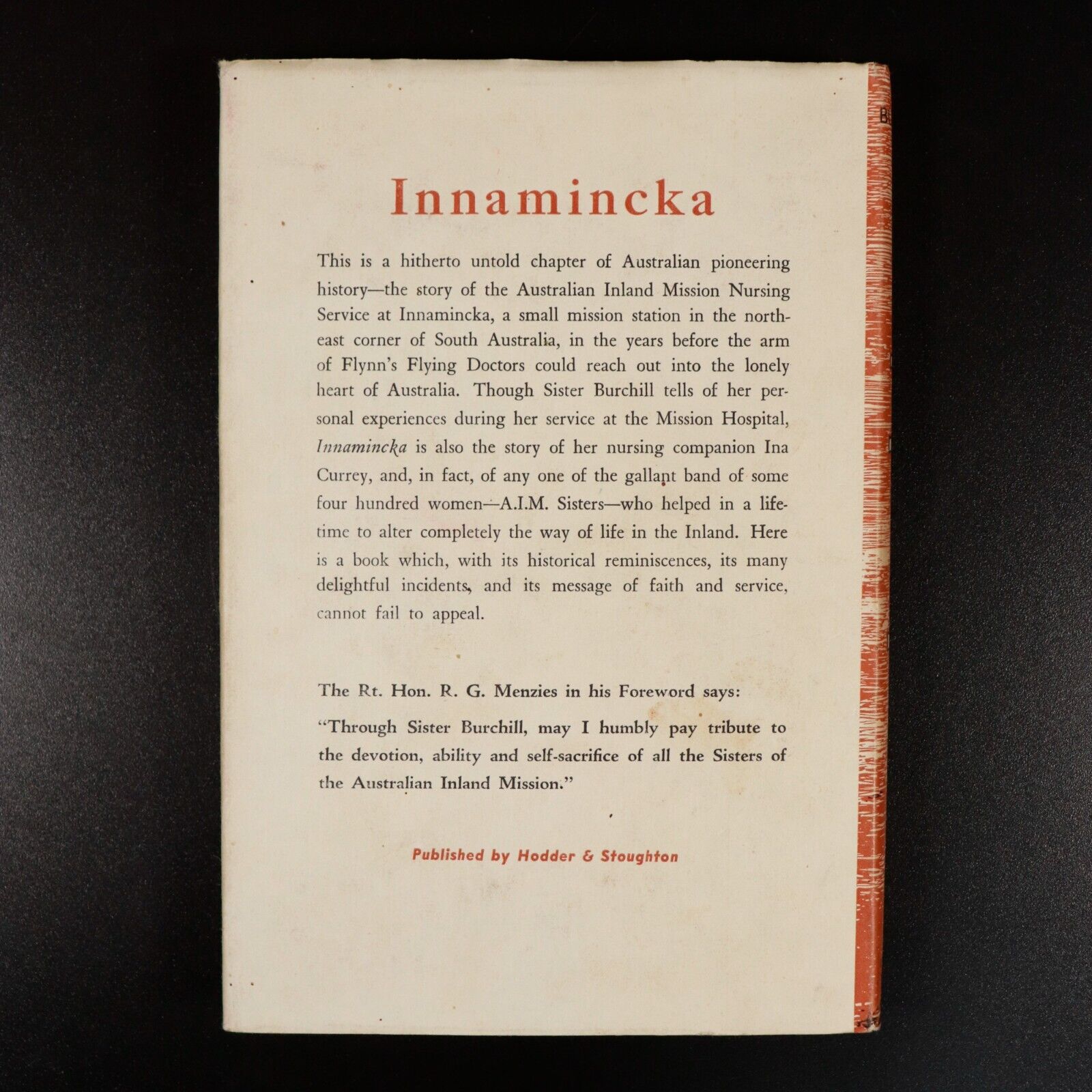 1960 Innamincka by Elizabeth Burchill Vintage Australian History Book 1st Ed