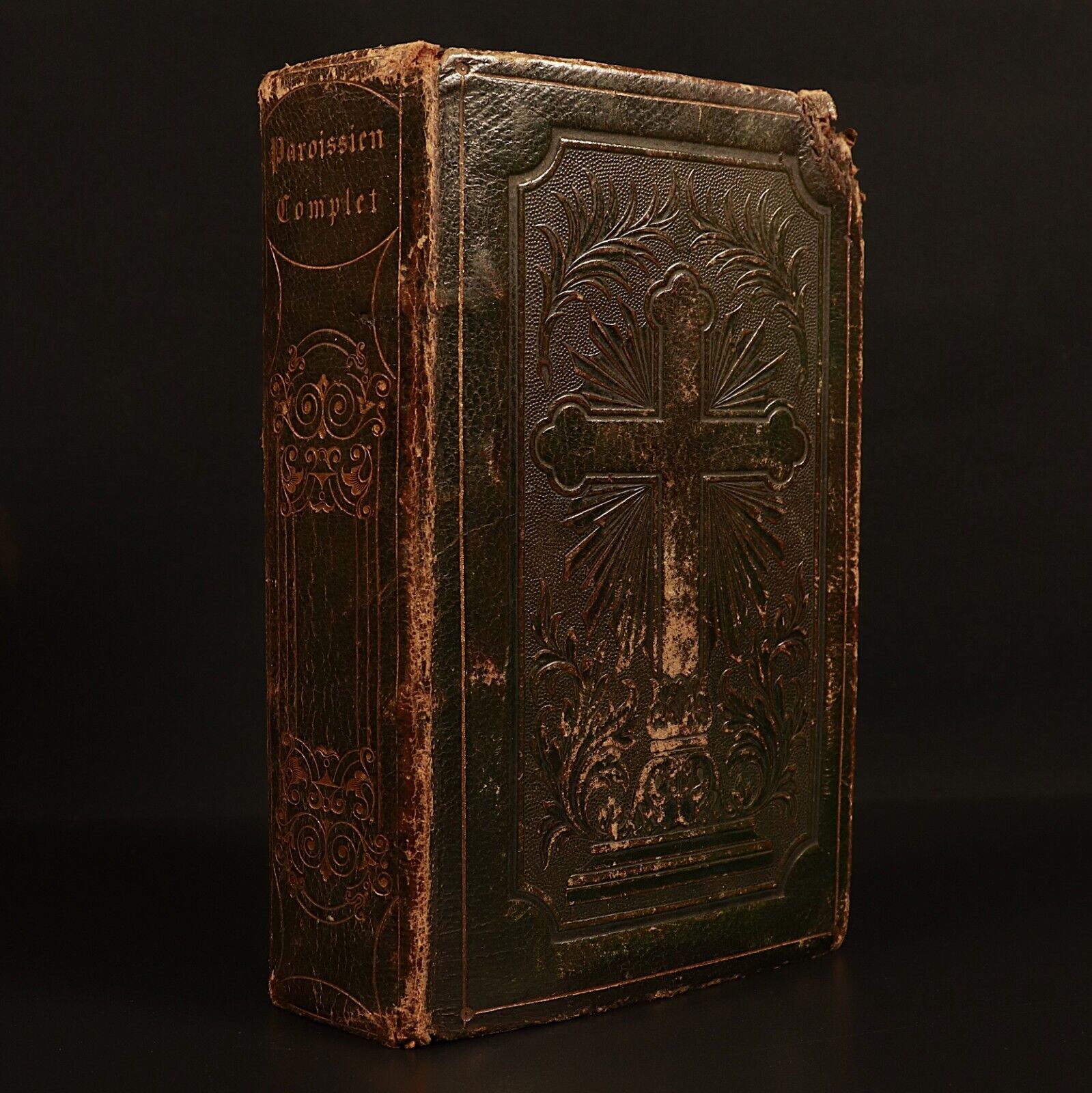 c1828 Le Paroissien Complete Illustrated Antiquarian French Latin Theology Book