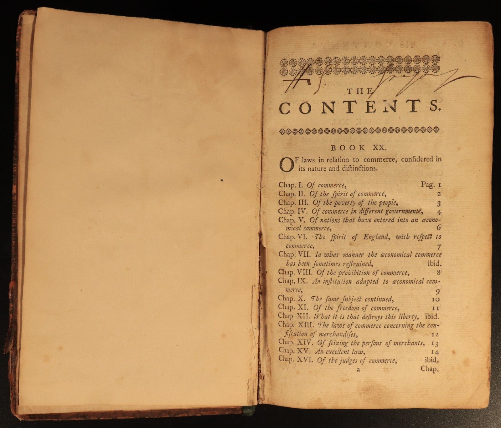 1750 The Spirit Of The Laws by M. De Secondat Antiquarian Legal History Book V2